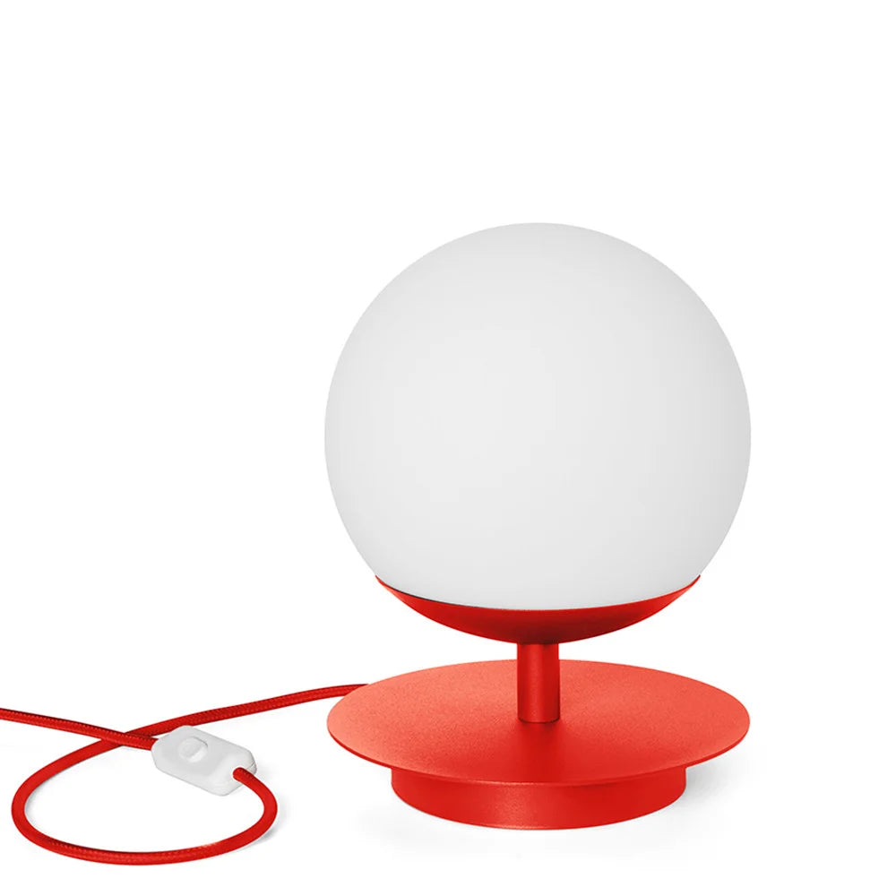 Stolná lampa PLAAT červeno-oranžová