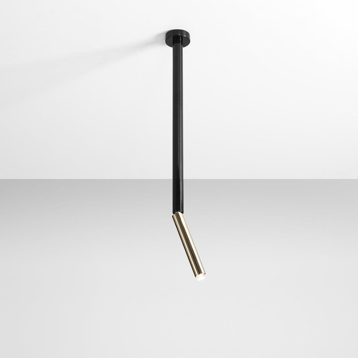 Plafon STICK czarny ze złotym wykończeniem Artera Eye on Design