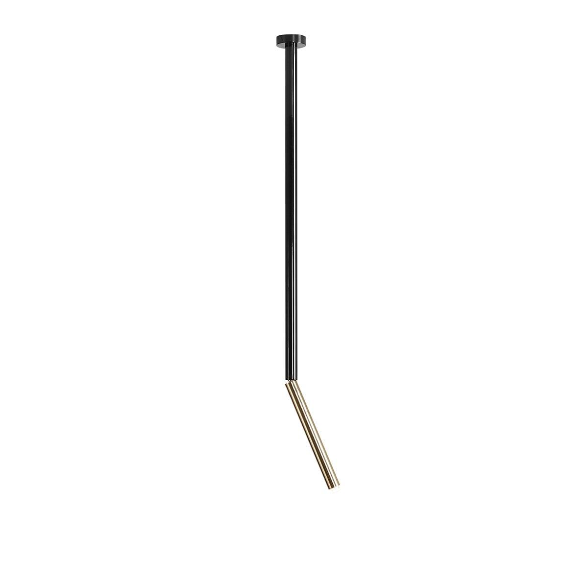 Plafon STICK LONG czarny ze złotym wykończeniem Artera Eye on Design
