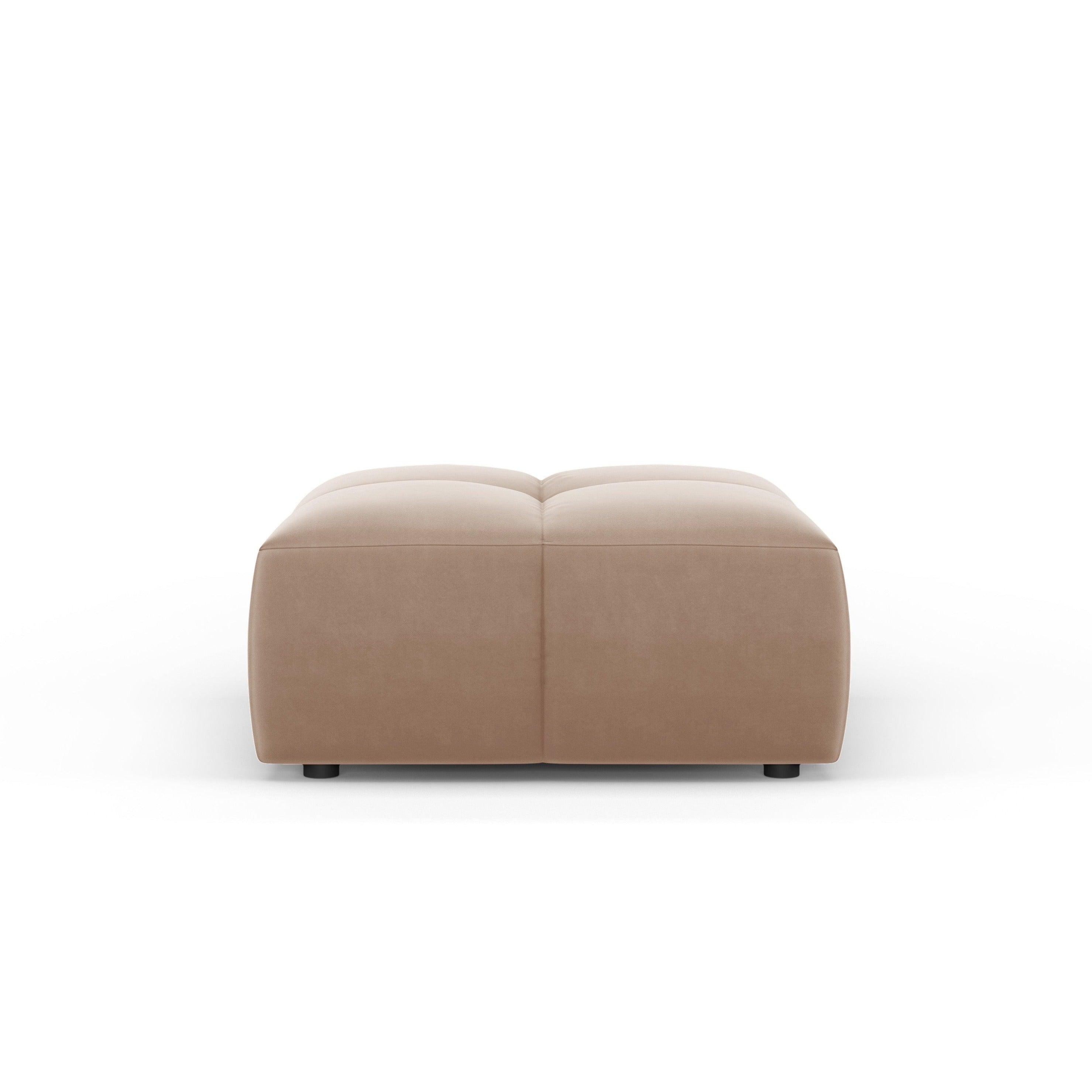 Podnóżek aksamitny FRANCESCA beżowy Milo Casa Eye on Design