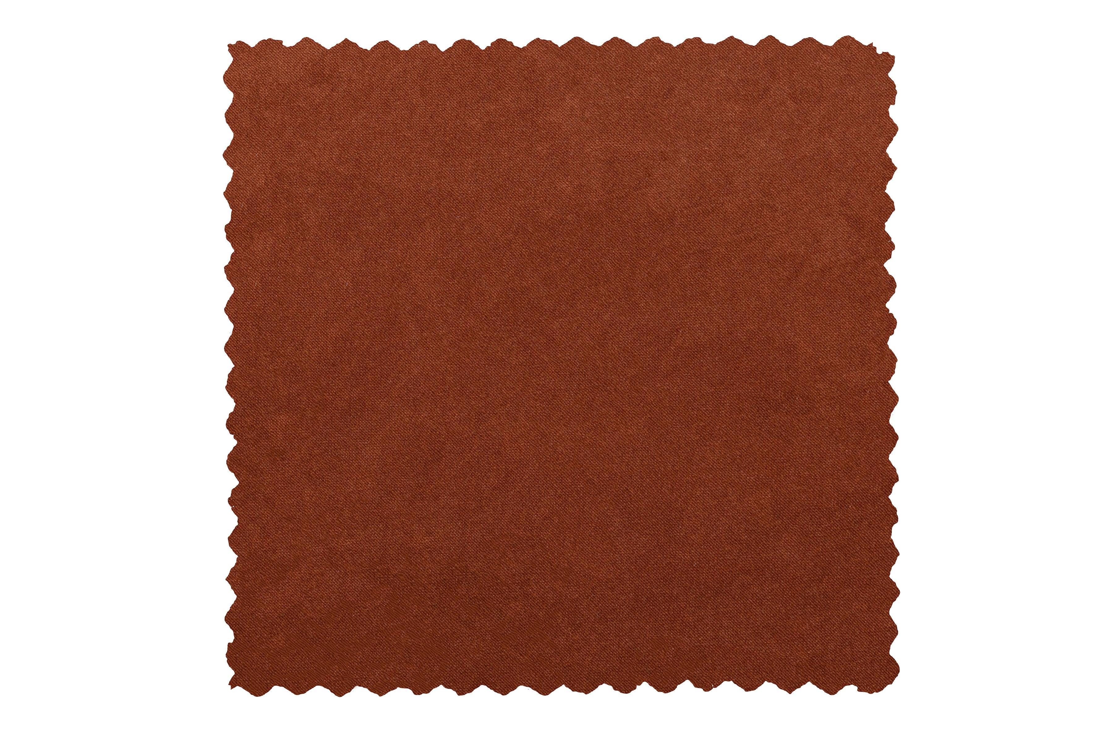 Podnóżek aksamitny ROCCO terracotta Woood Eye on Design