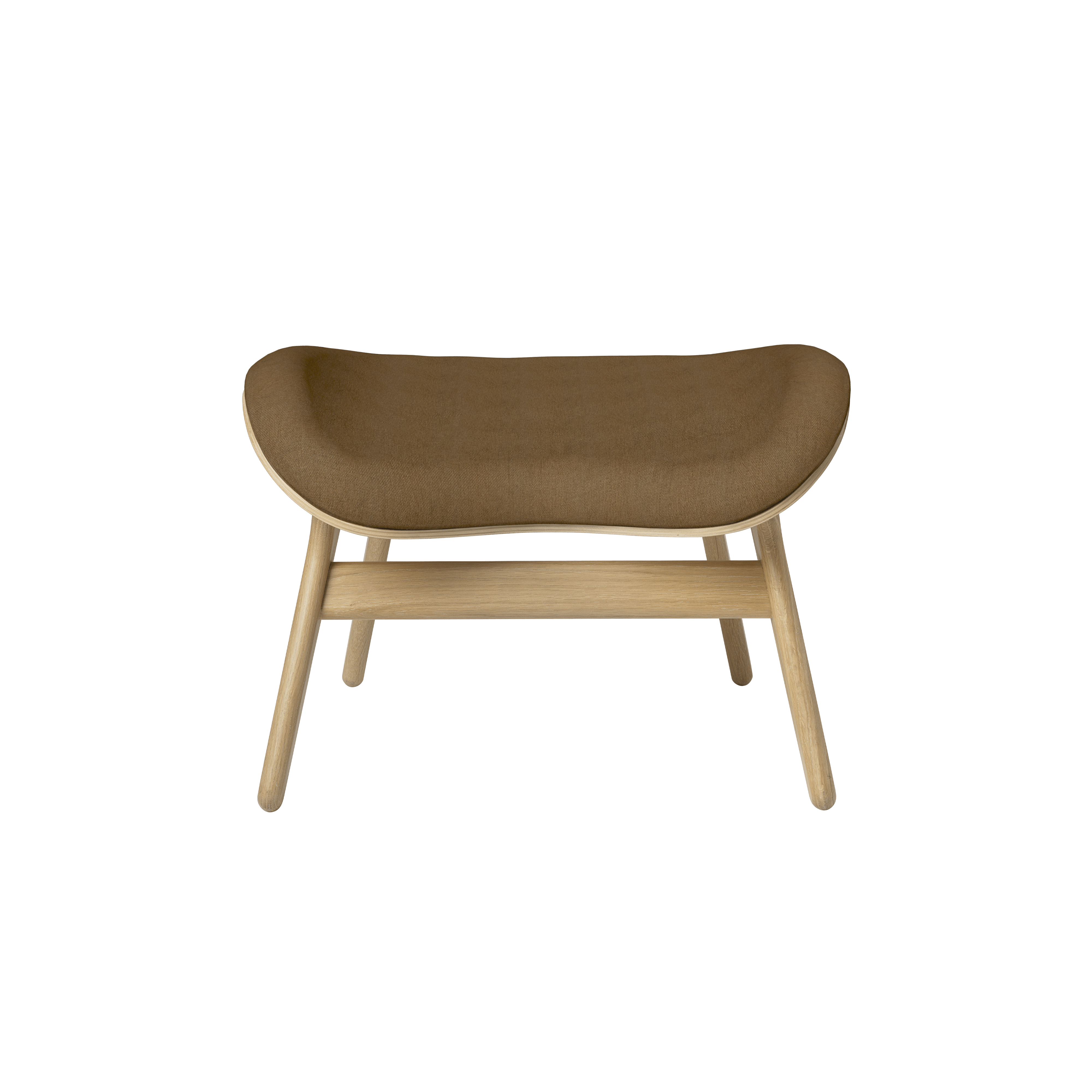 Podnóżek CONVERSATION PIECE karmelowy z dębową podstawą UMAGE Eye on Design