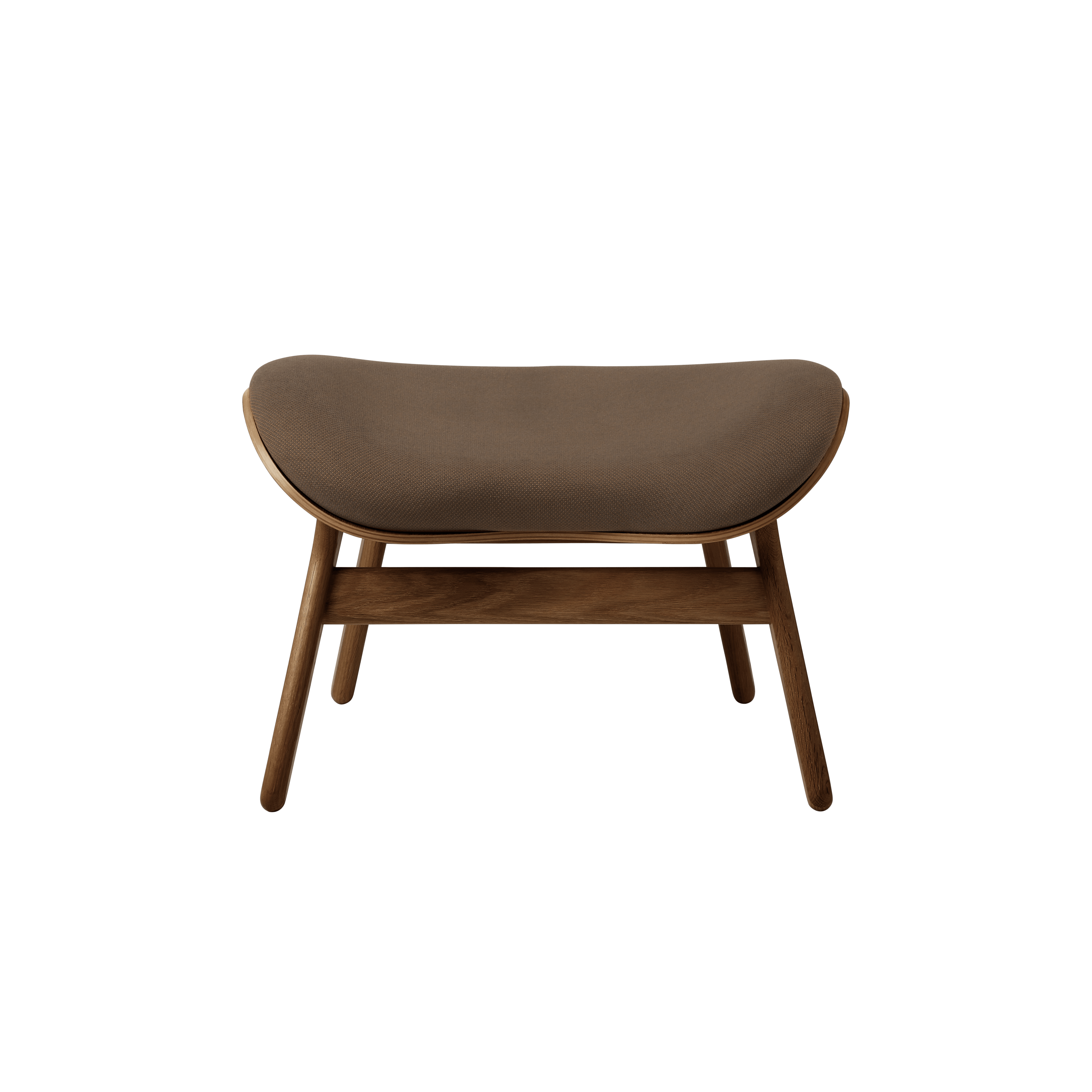 Podnóżek CONVERSATION PIECE kawowy z ciemno dębową podstawą UMAGE Eye on Design