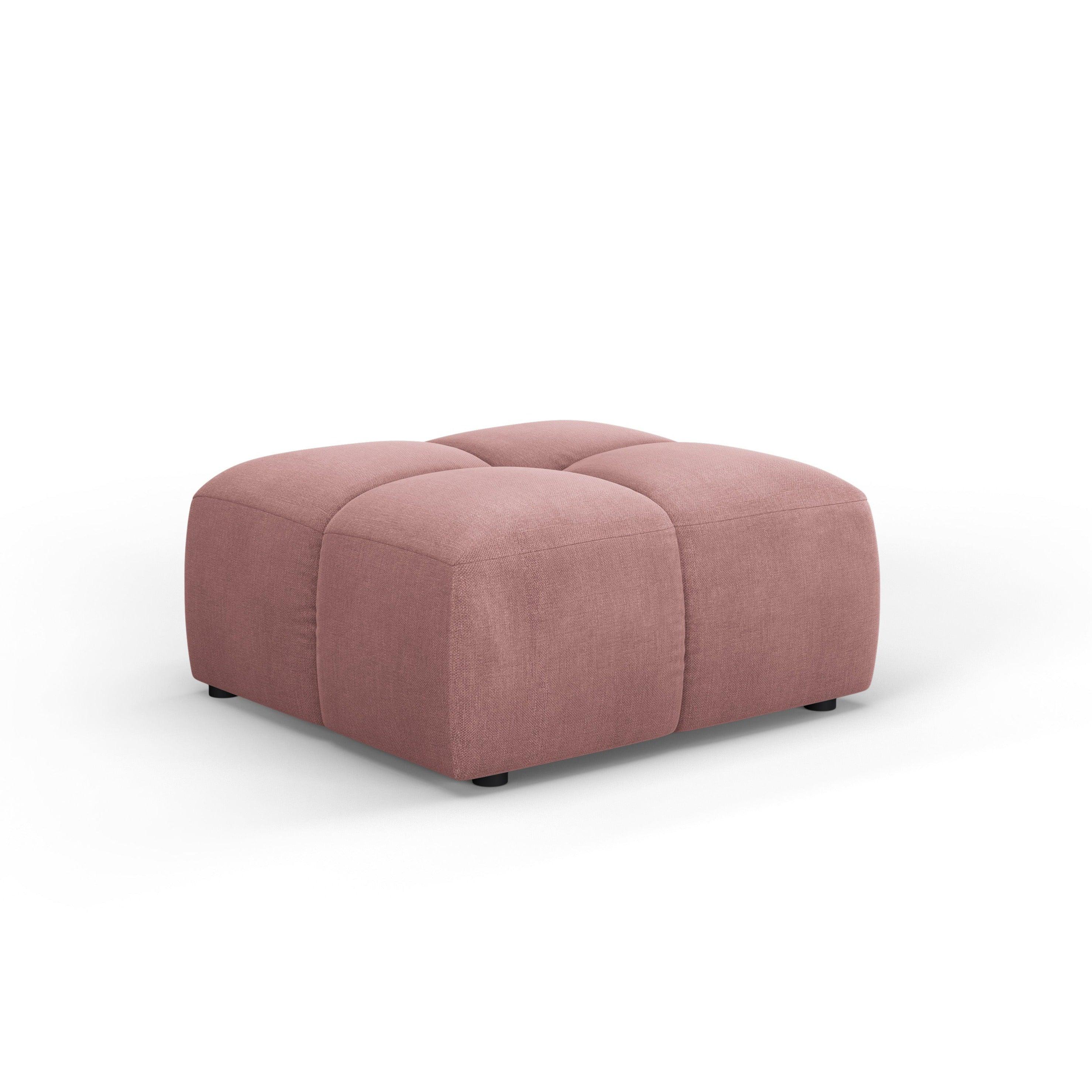 Podnóżek FRANCESCA różowy szenil Milo Casa Eye on Design