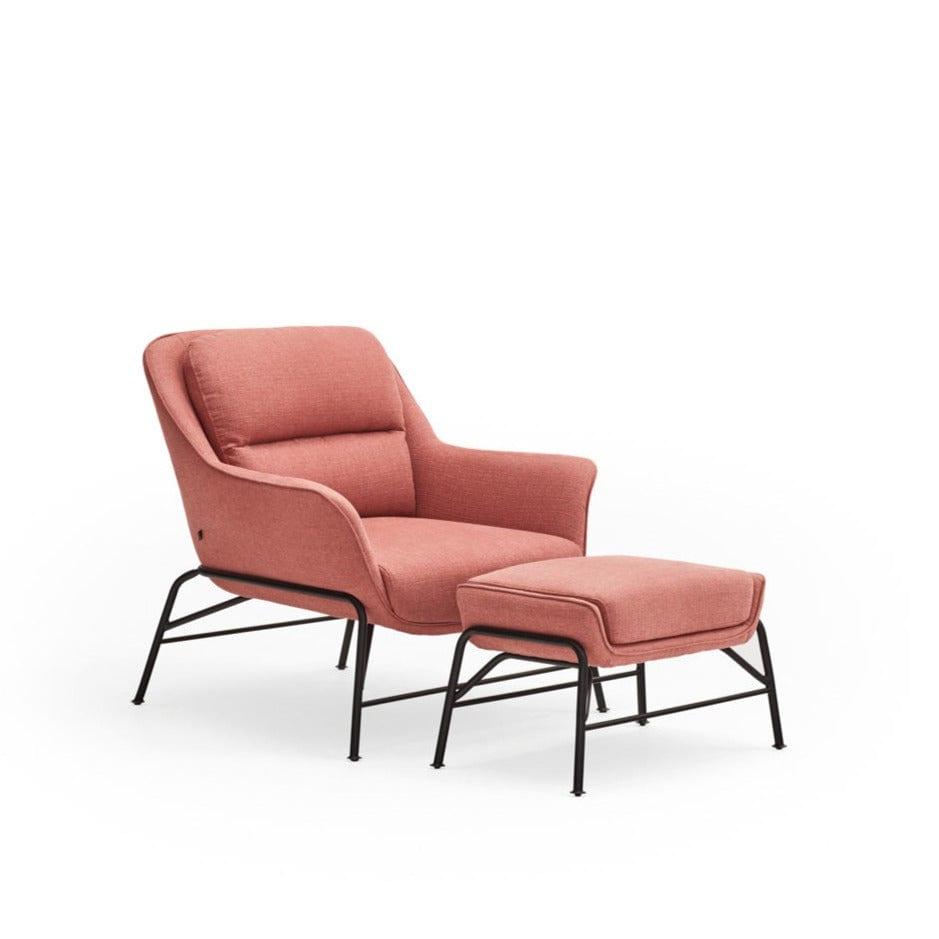 Podnóżek SADIRA koralowy Teulat Eye on Design