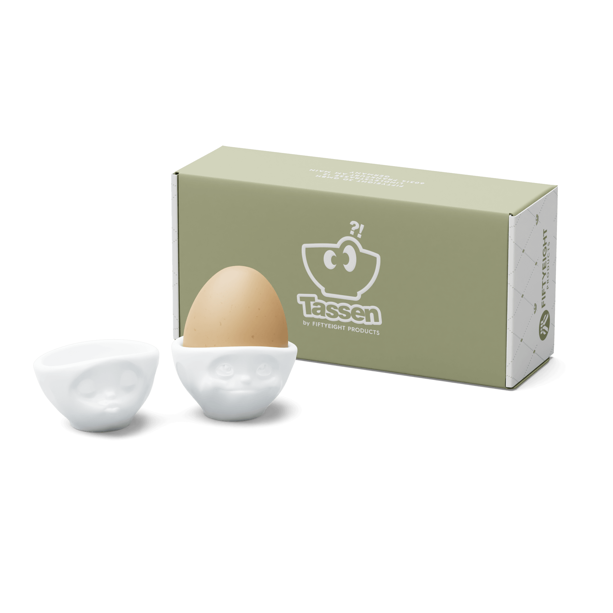 Podstawki do jajek KISSING & DREAMY biały 58products Eye on Design