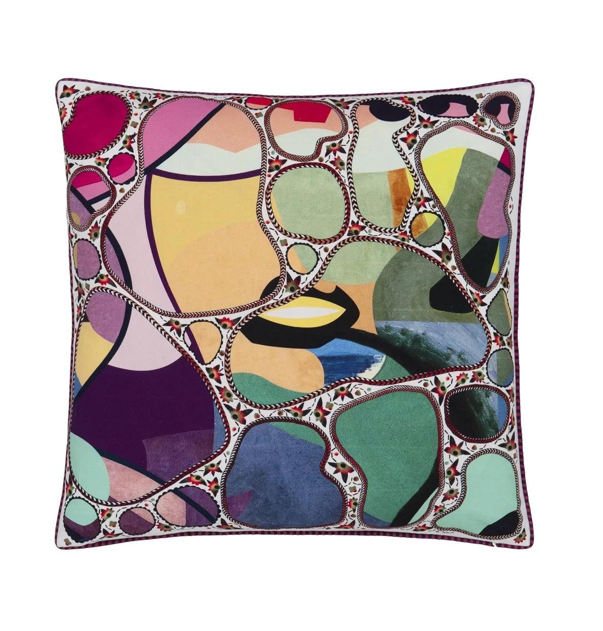 Poduszka dwustronna HELLO SUNSHINE bawełniana satyna Christian Lacroix Eye on Design