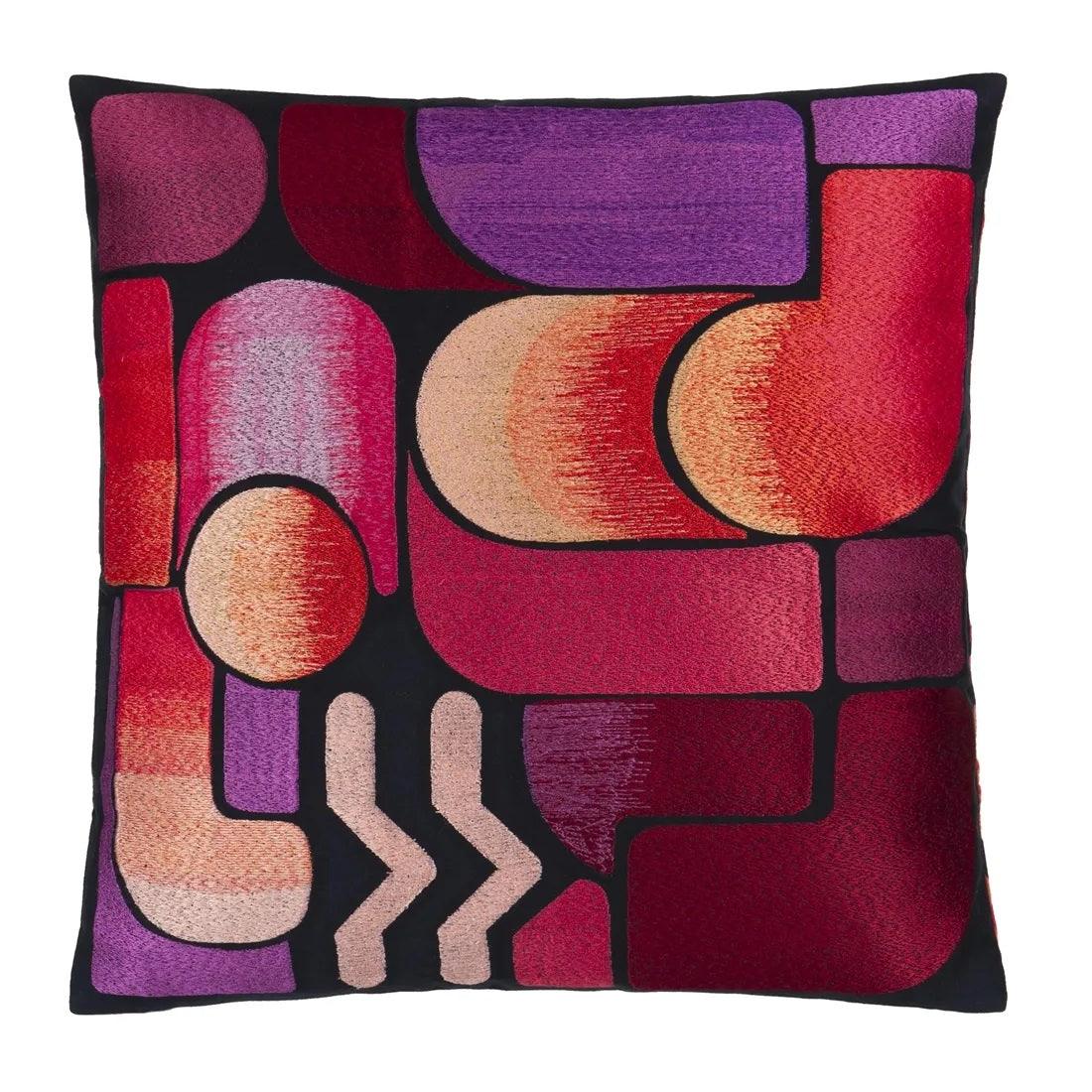 Poduszka dwustronna LACROIX GRAPHE MAGENTA bawełniana satyna Christian Lacroix Eye on Design