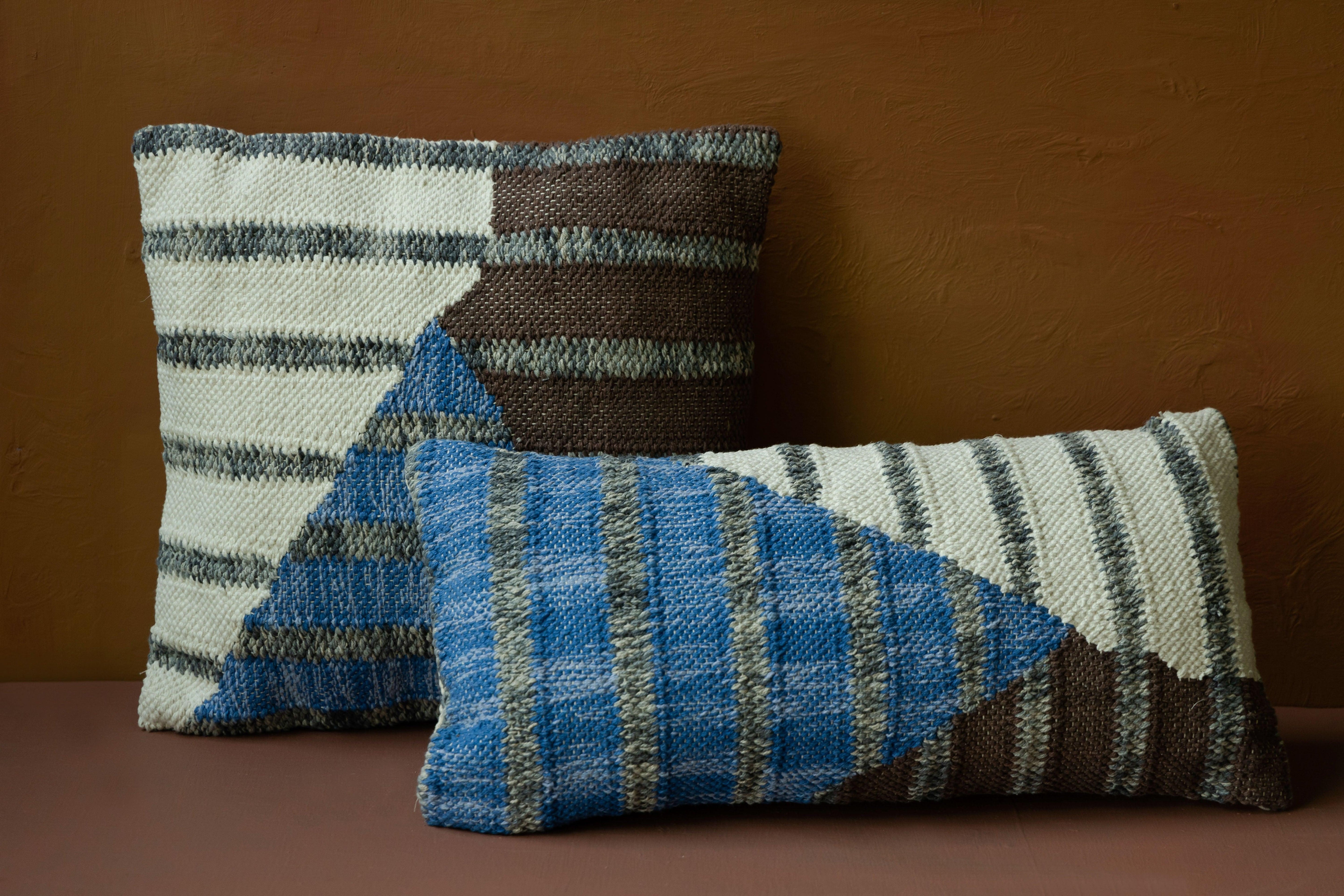 Hampton Cushion 45x45 Blue Dutchbone Eye on Design