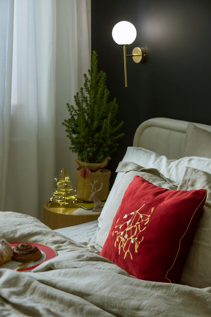 Nástenná lampa ASTRA DECO zlatá s bielym tienidlo