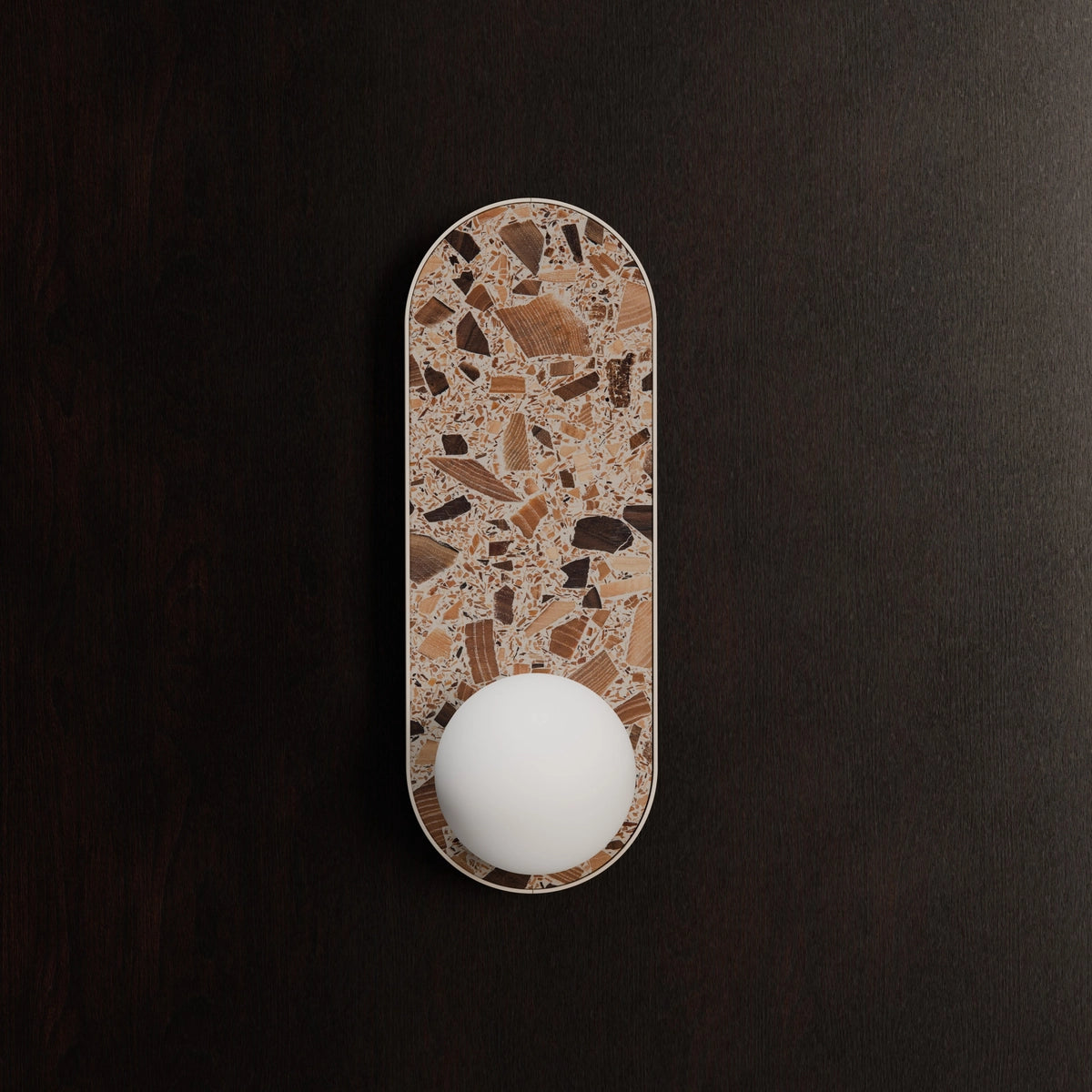 Ovalná nástenná lampa LEGRA krémová