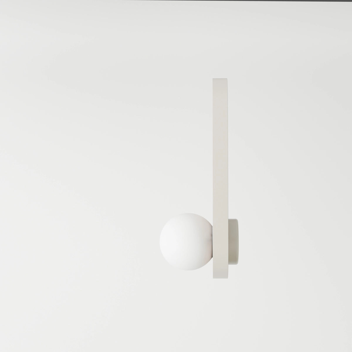 Ovalná nástenná lampa LEGRA krémová