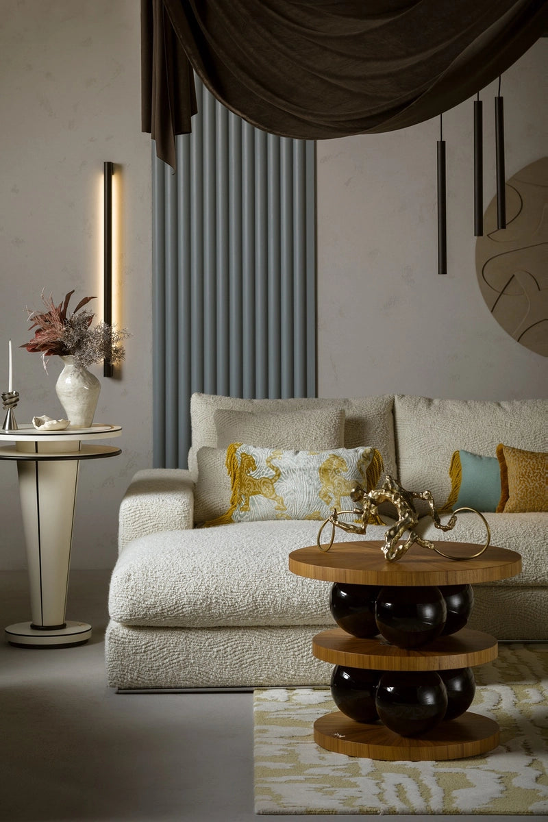 Závesná lampa ROLL čierna