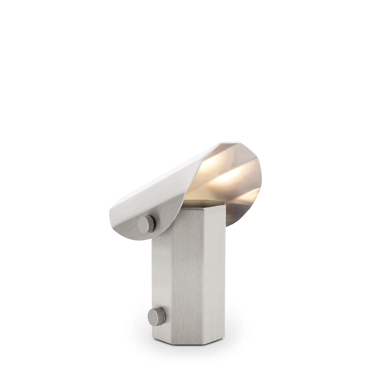 Portable lamp APOLIN brushed steel