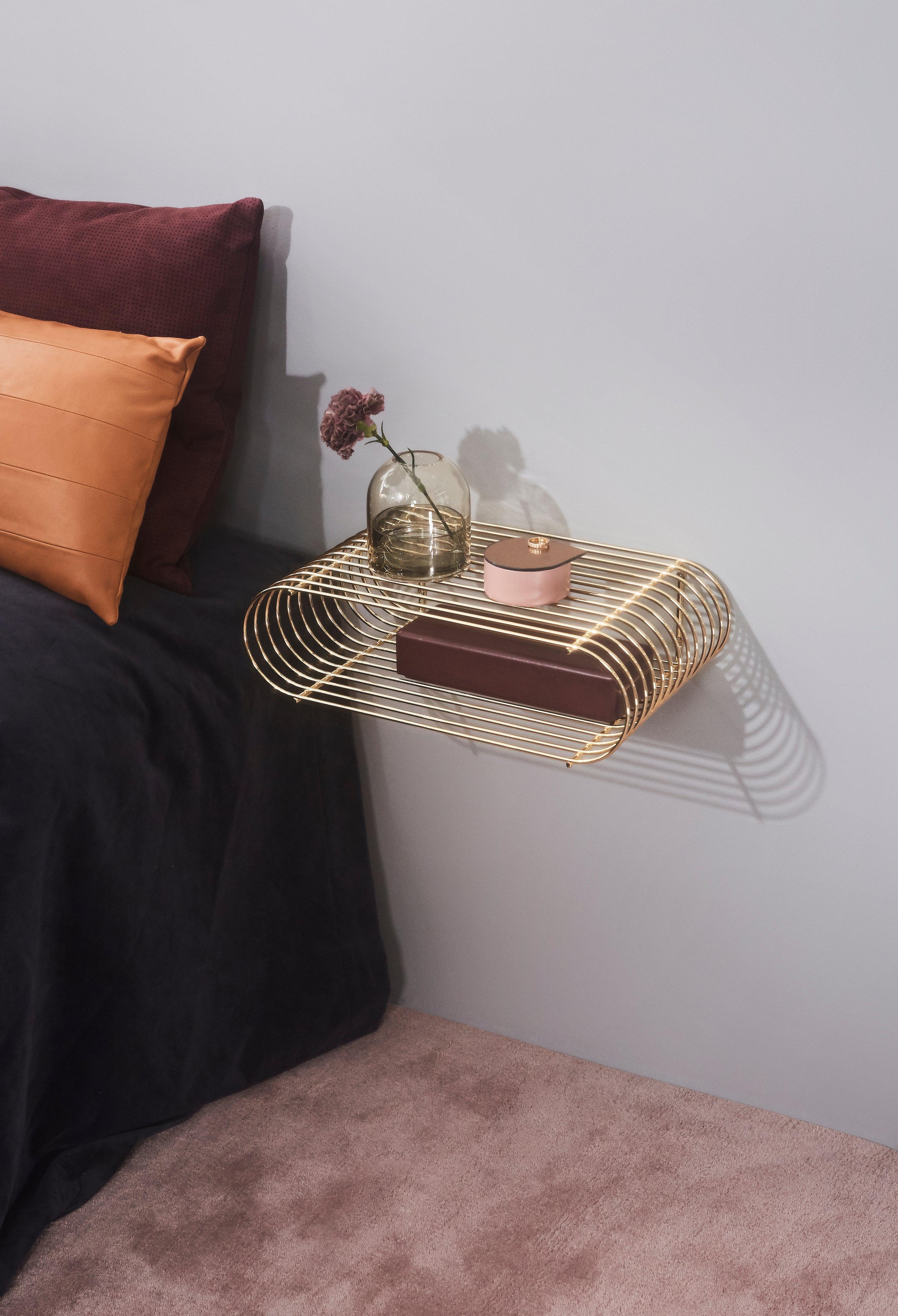 Półka ścienna CURVA złoty AYTM Eye on Design