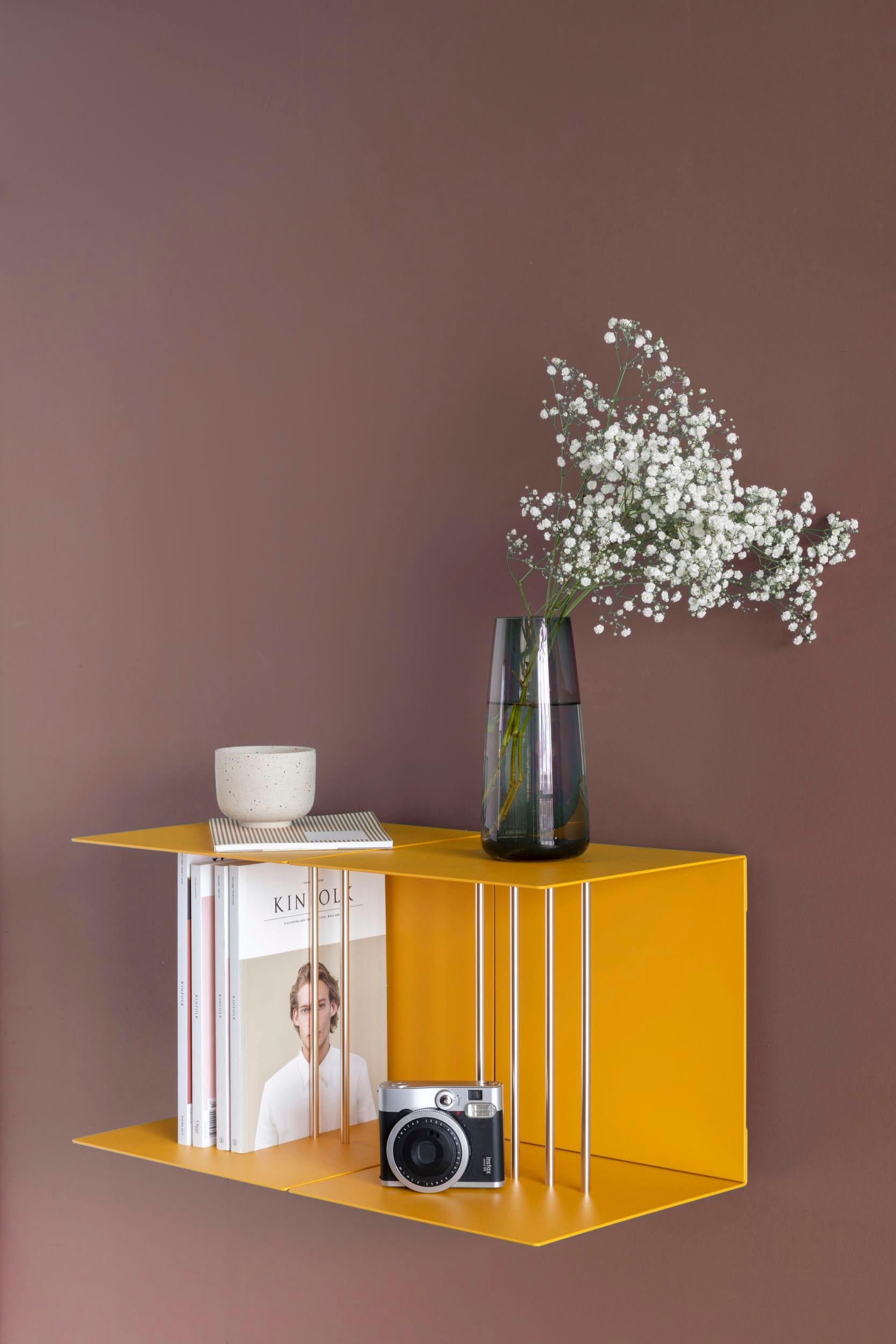 Półka TEASER szafranowy ze złotym UMAGE Eye on Design