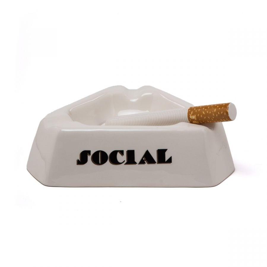 Popielniczka SOCIAL SMOKER biały Seletti Eye on Design