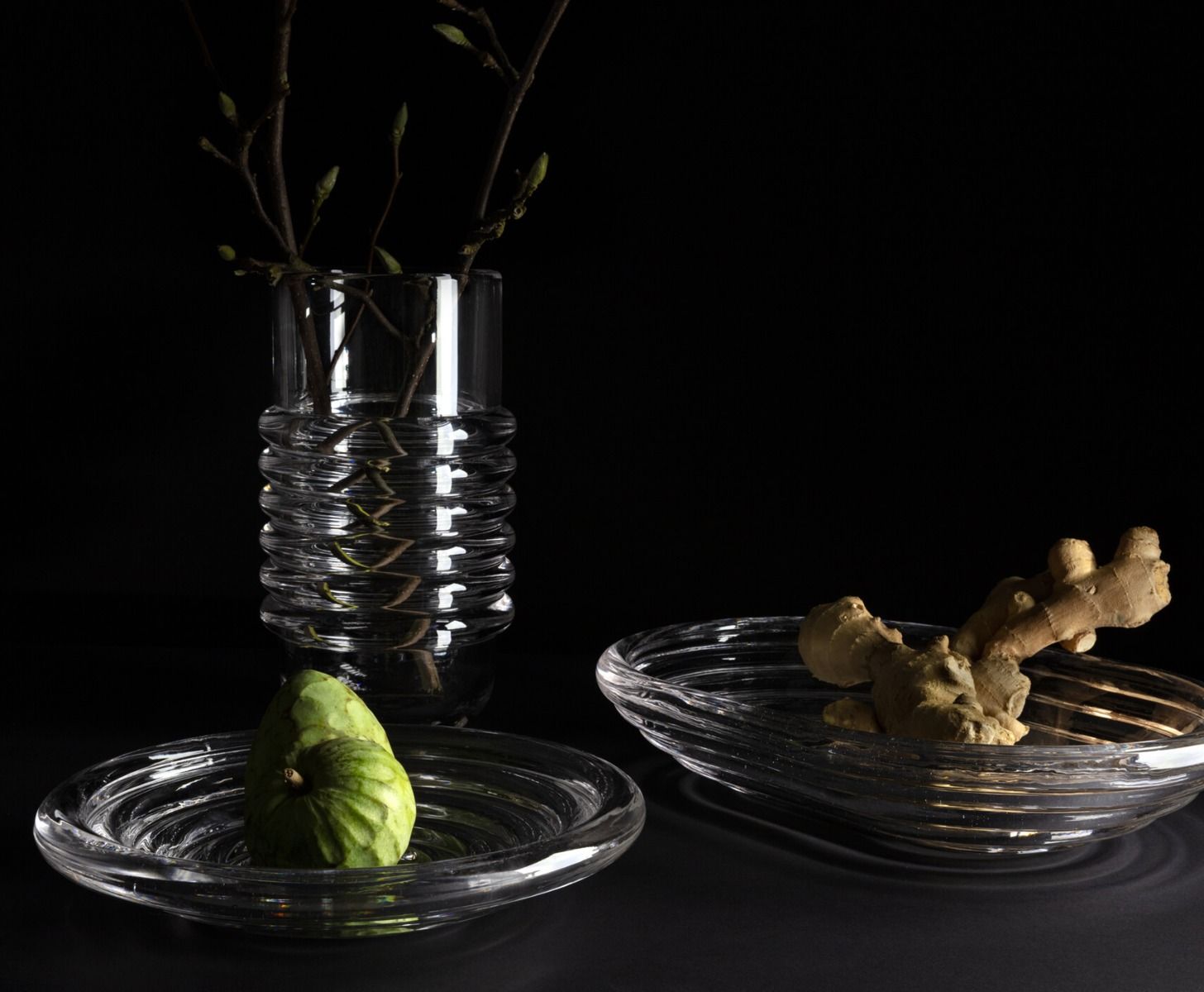 Sklenený tanier PRESS