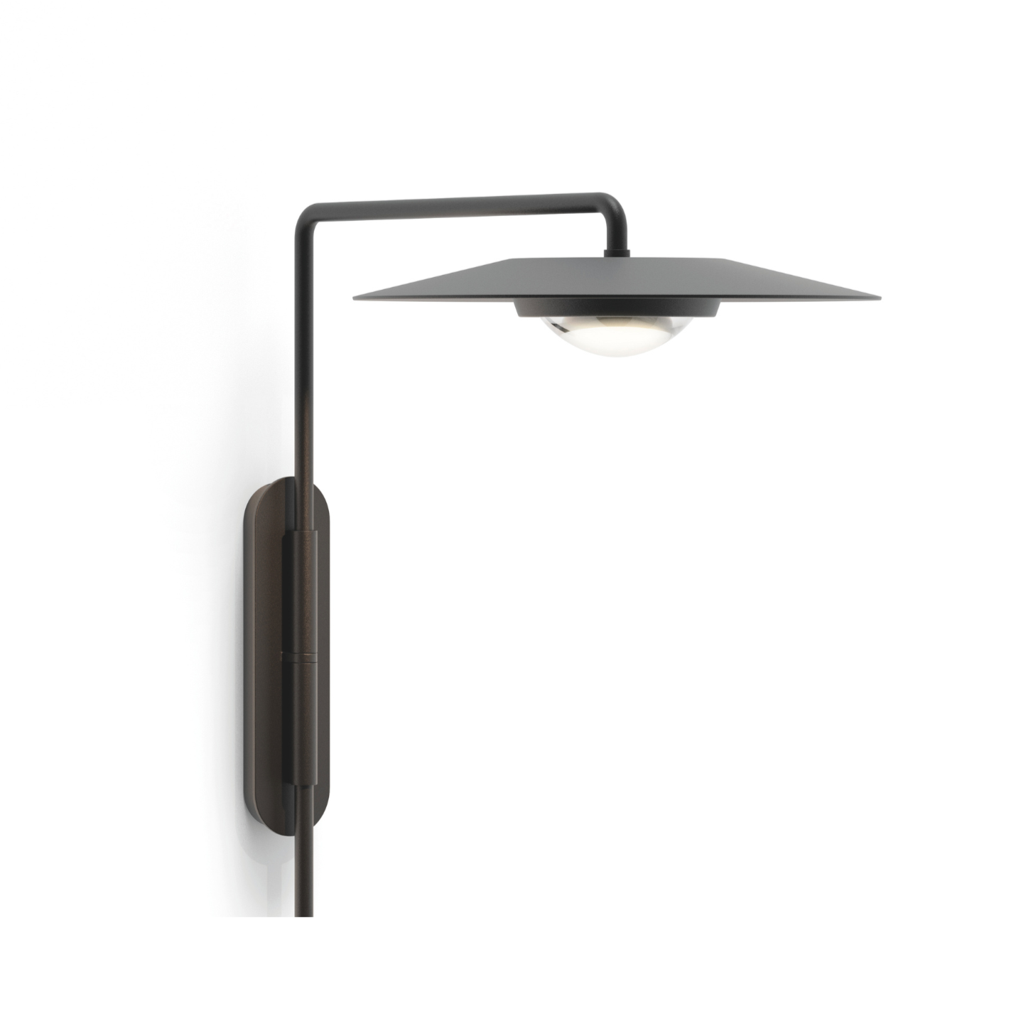 KOINÉ black wall lamp with arm