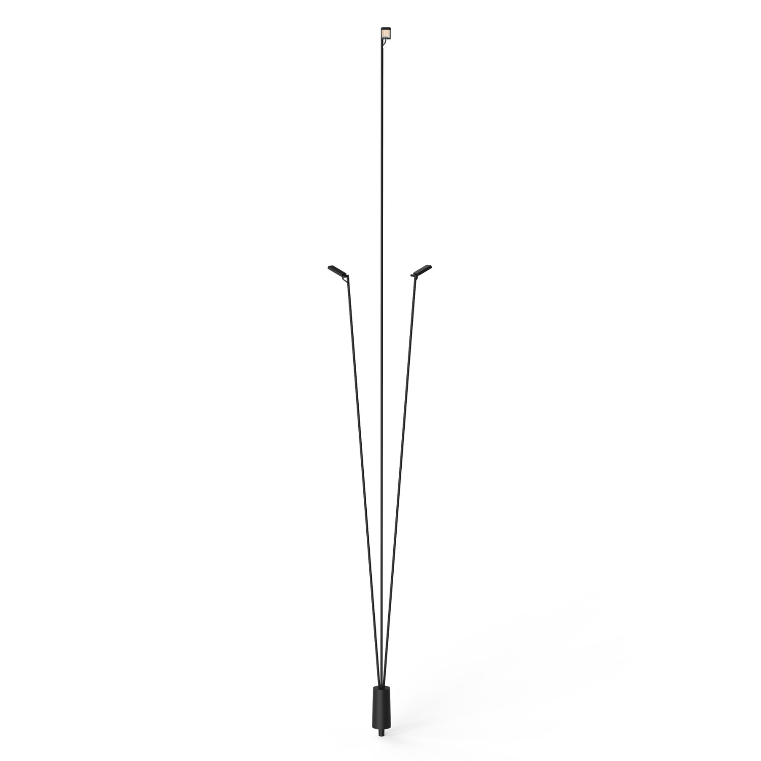 FLIA black multi-arm outdoor floor lamp