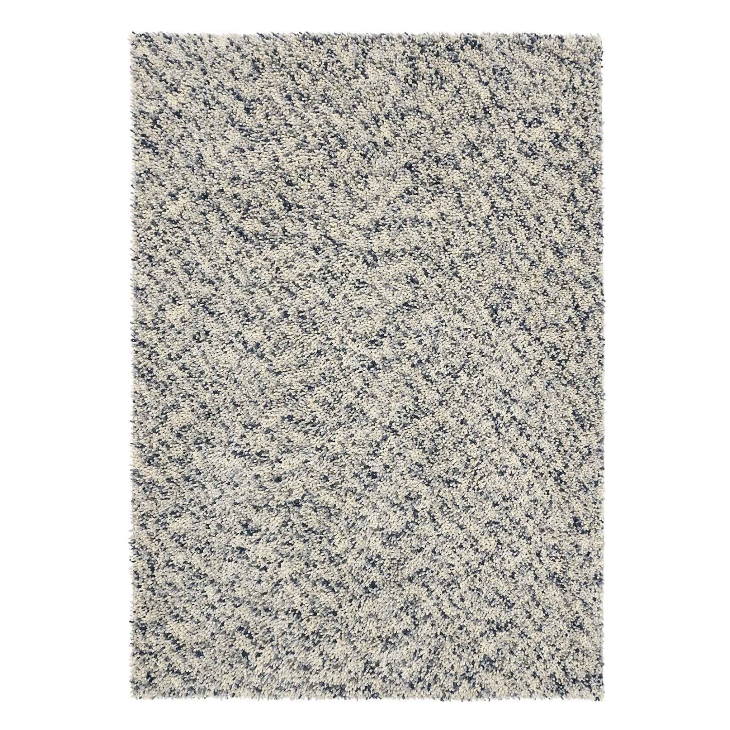 Koberec DOTS šedý s dlhým vlasom