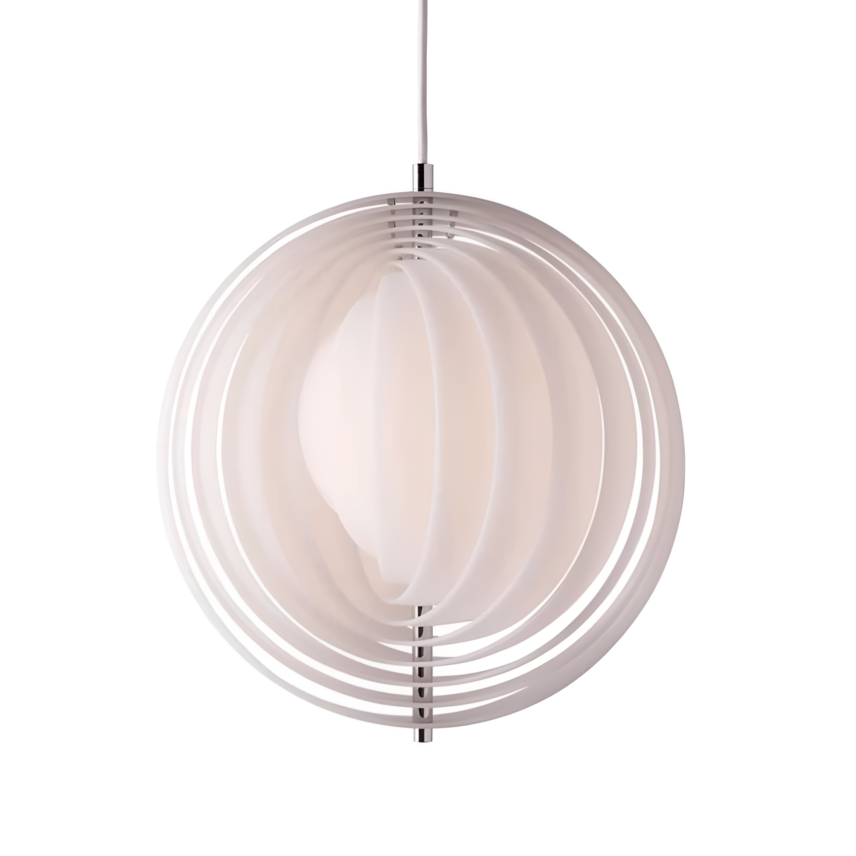 Moon white hanging lamp