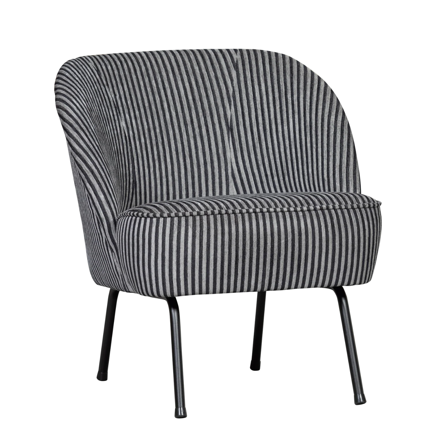 Vogue chair black and white striped