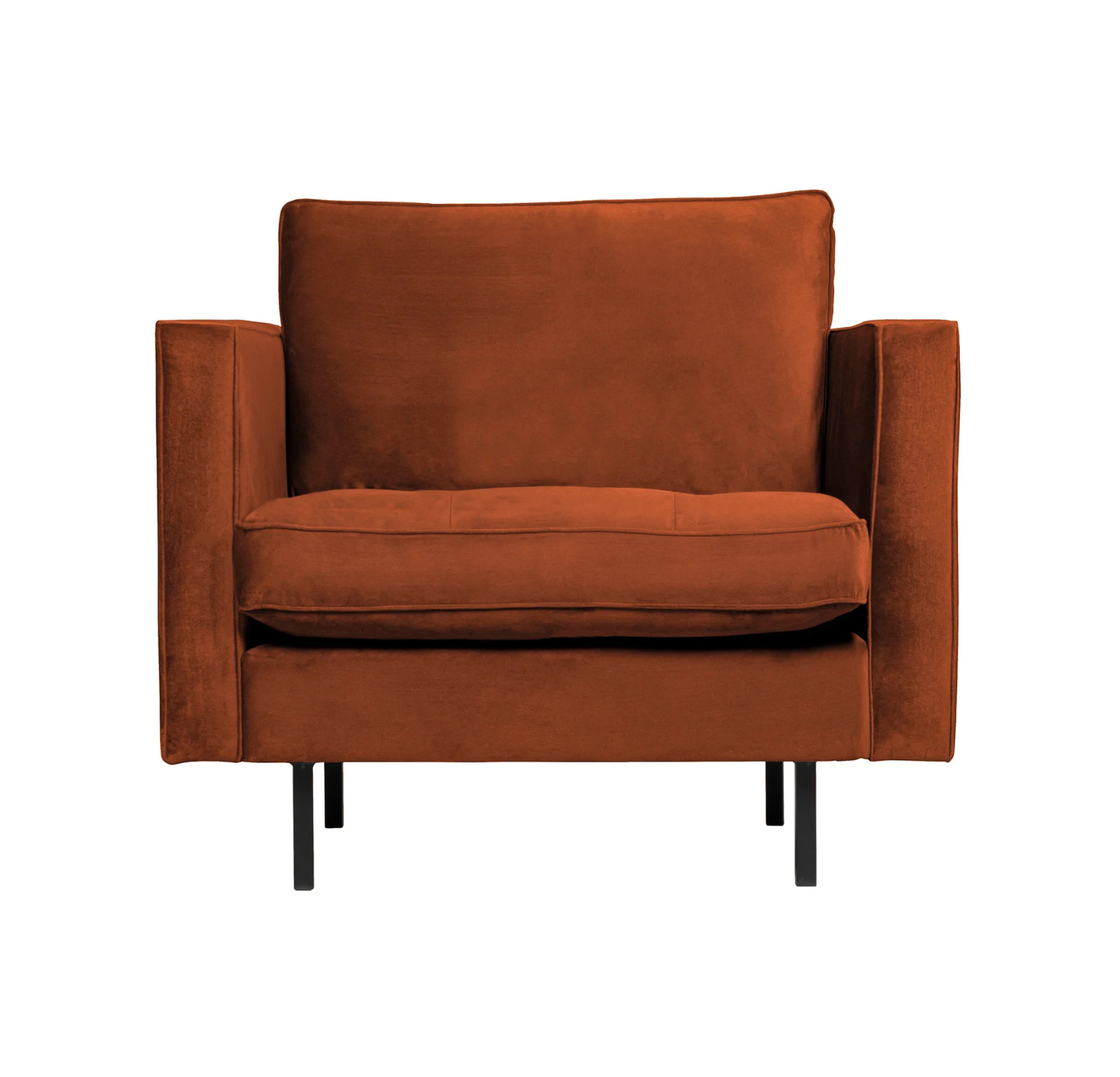 Rodeo Classic rode velvet armchair