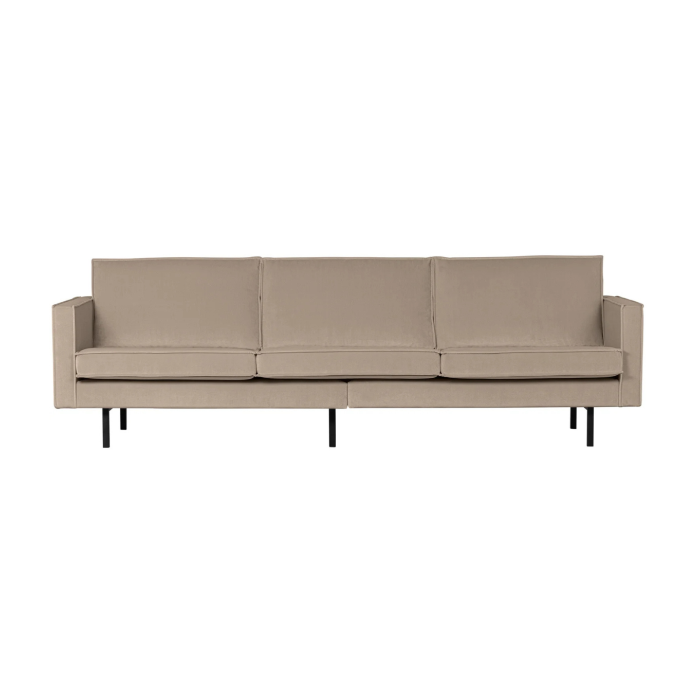 Sofa z jemného velúru 3-miestna RODEO khaki