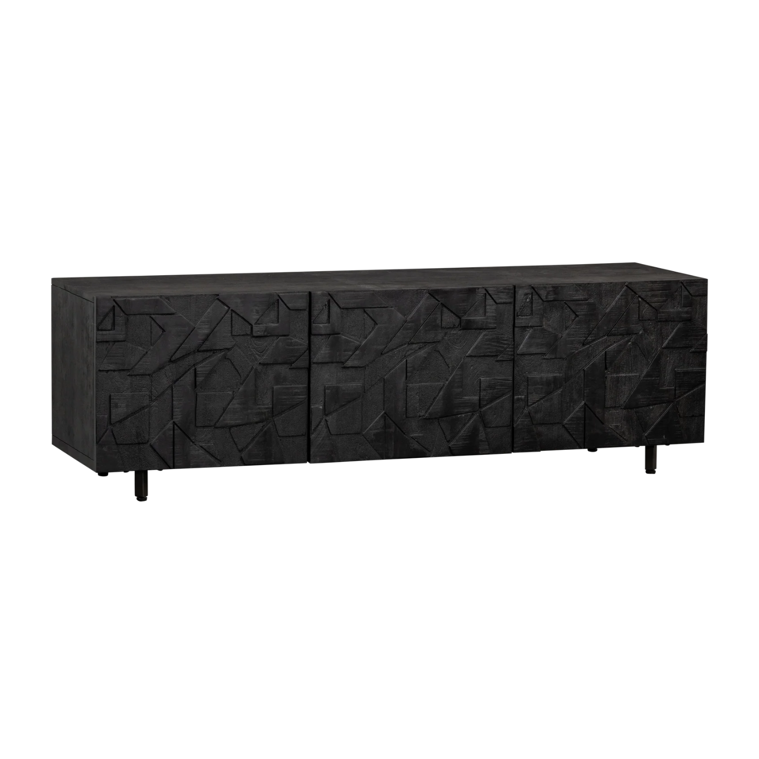 RTV council cabinet black mango wood