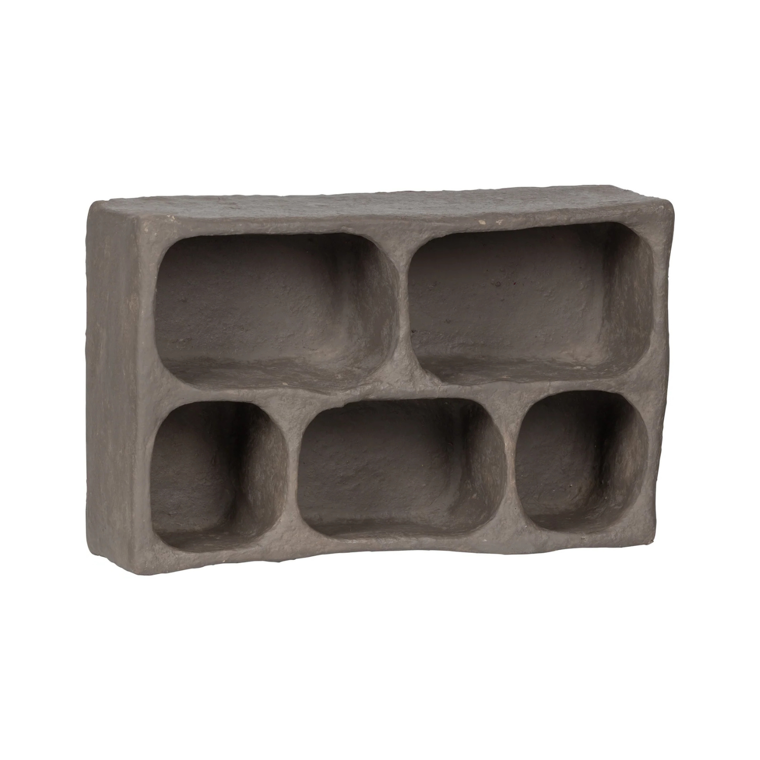 Polica CLAY šedý papier mâché