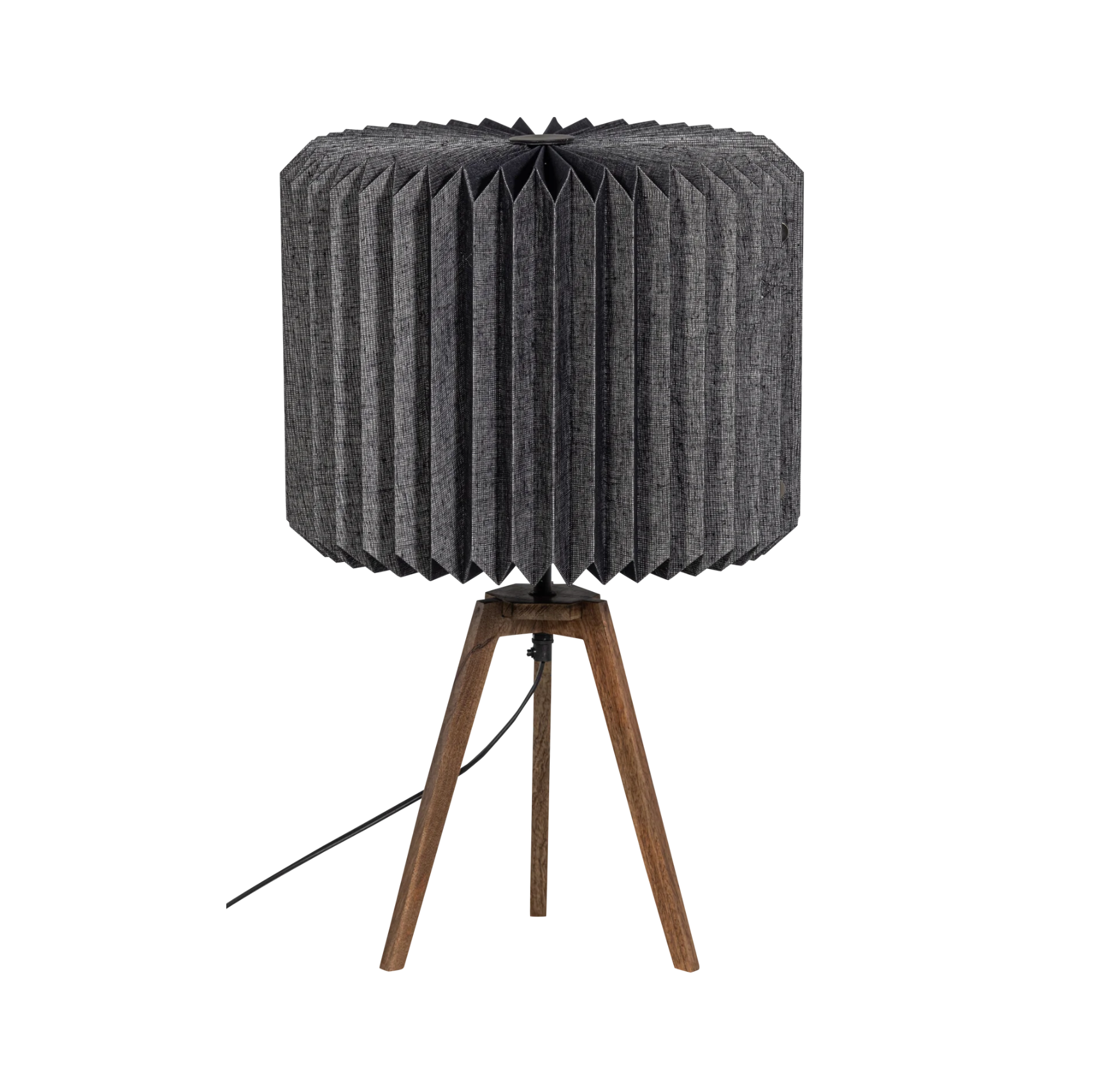 Stolná lampa BONES čierny papier