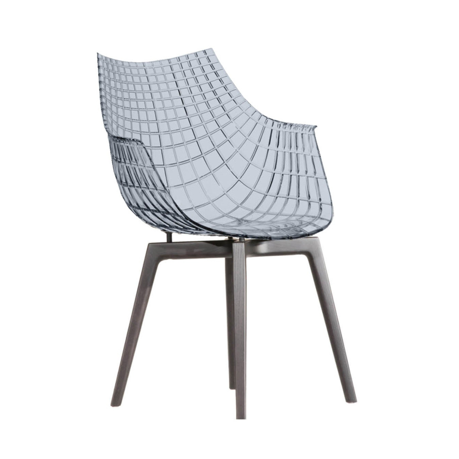 Meridiana chair smoked with black ash base