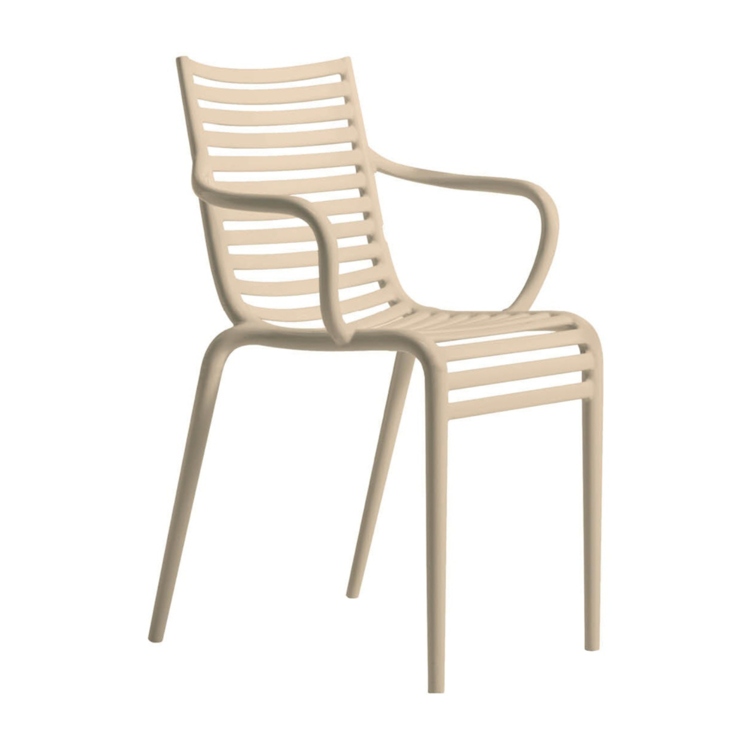 Chair with pip-e nude armrests