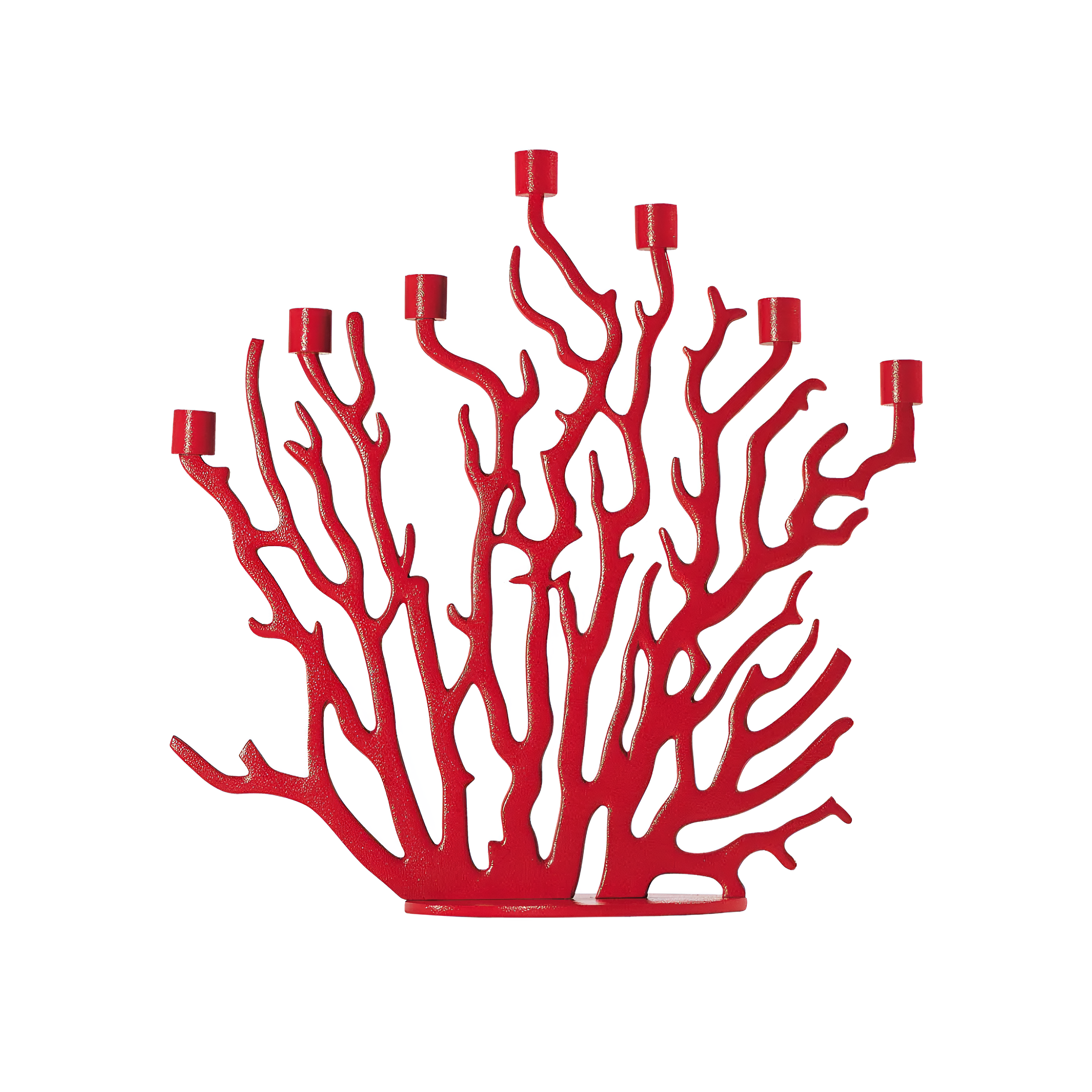 Tenochtitlan candlestick red