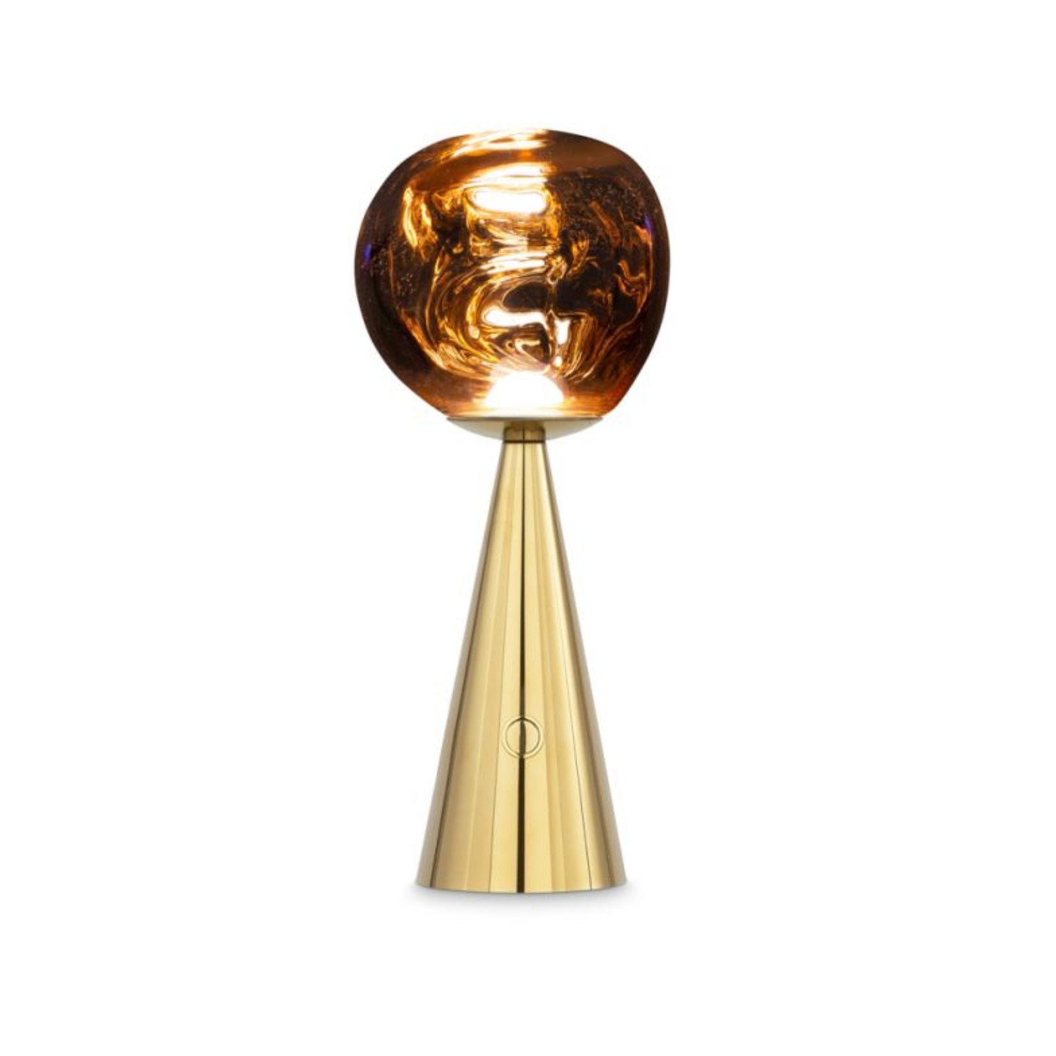 Prenosná lampa MELT zlatá