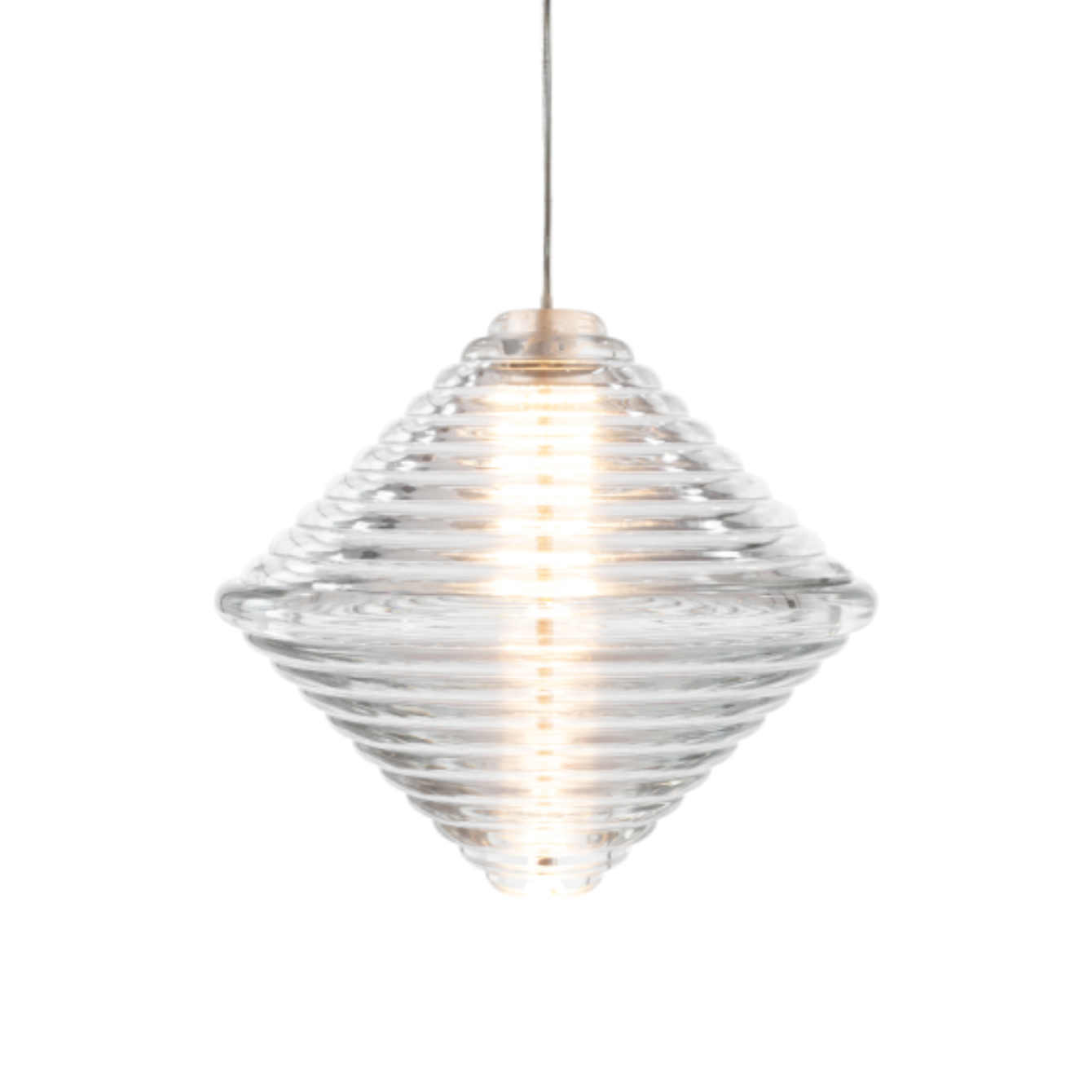 Závesná lampa PRESS sklo