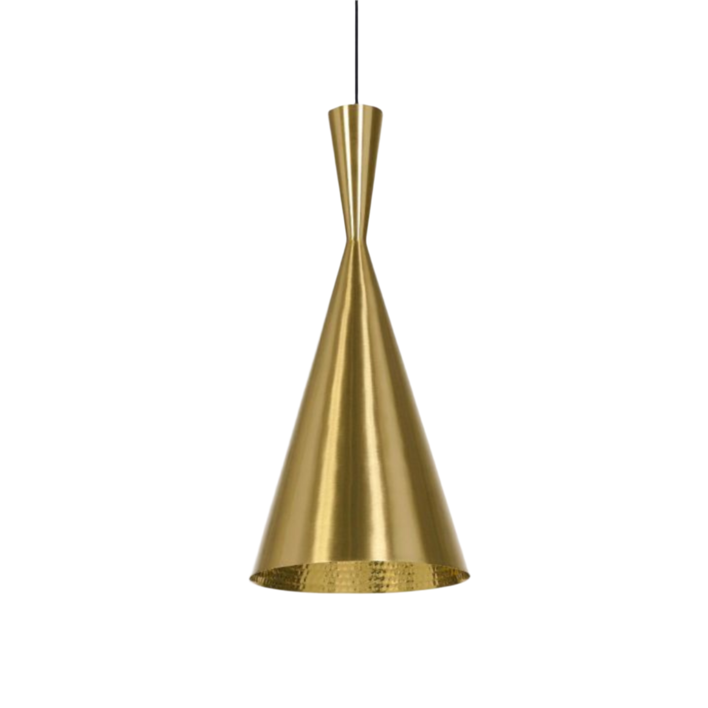 Zlatá závesná lampa BEAT