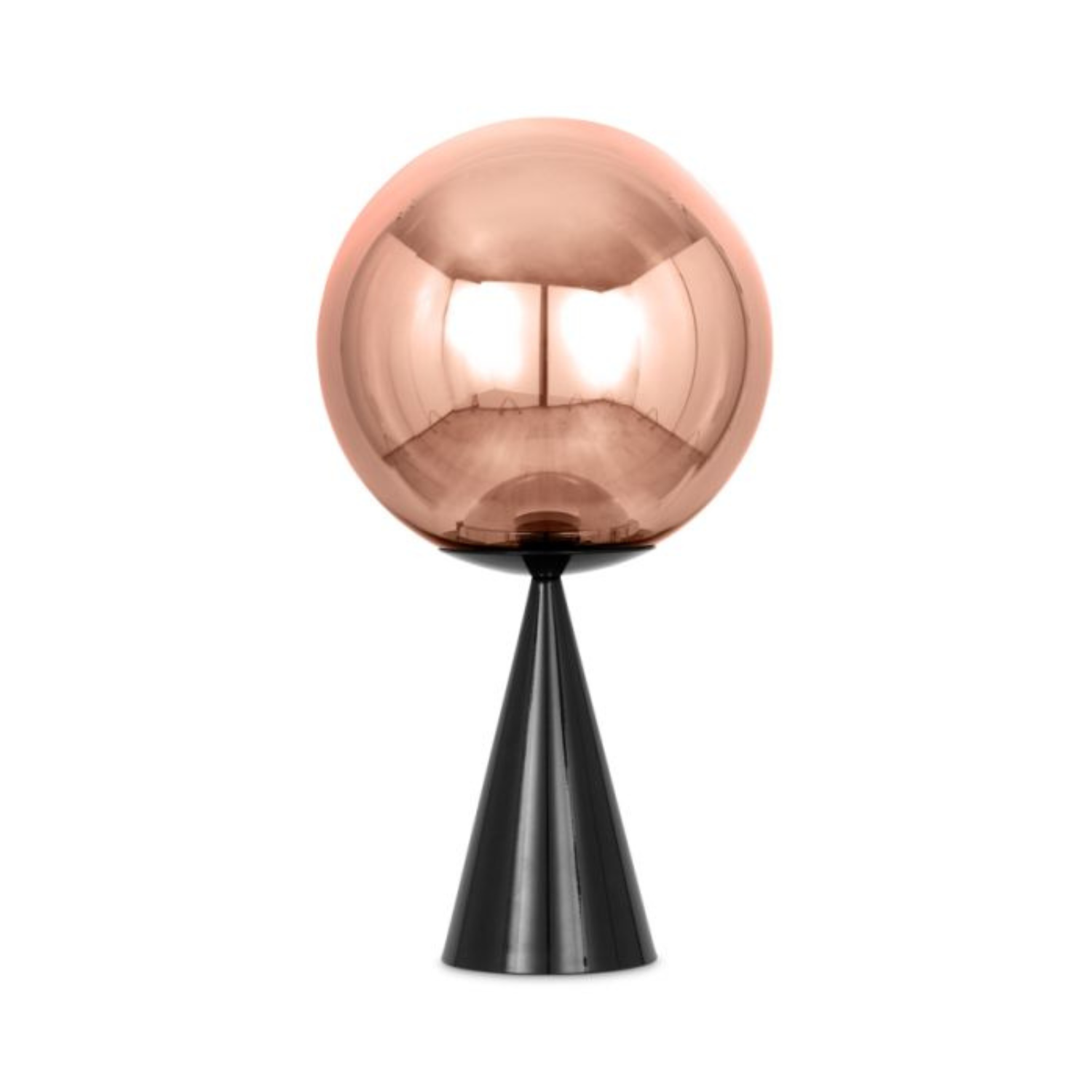 Stolná lampa GLOBE FAT medená