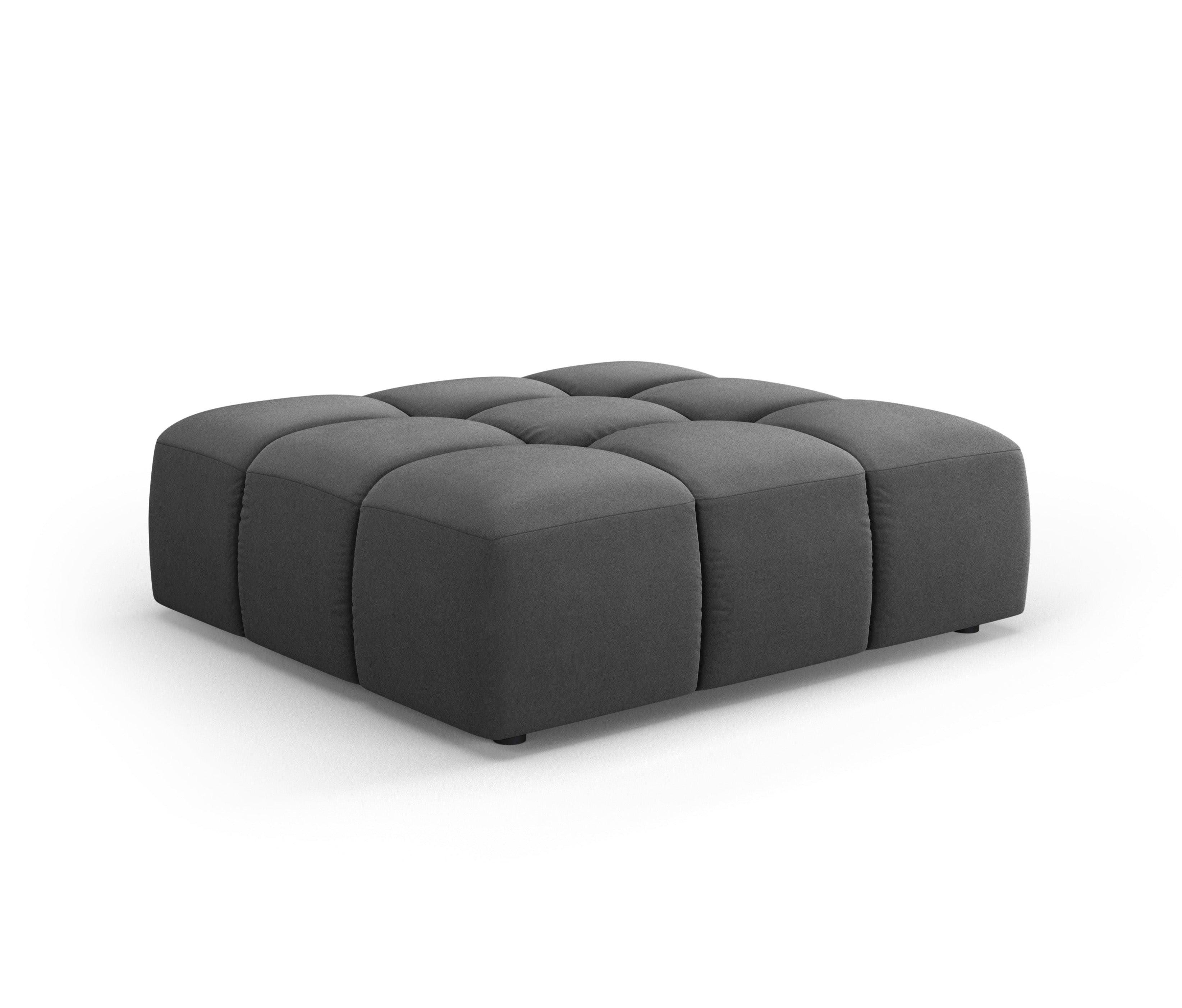 Puf aksamitny FRANCESCA szary Milo Casa Eye on Design