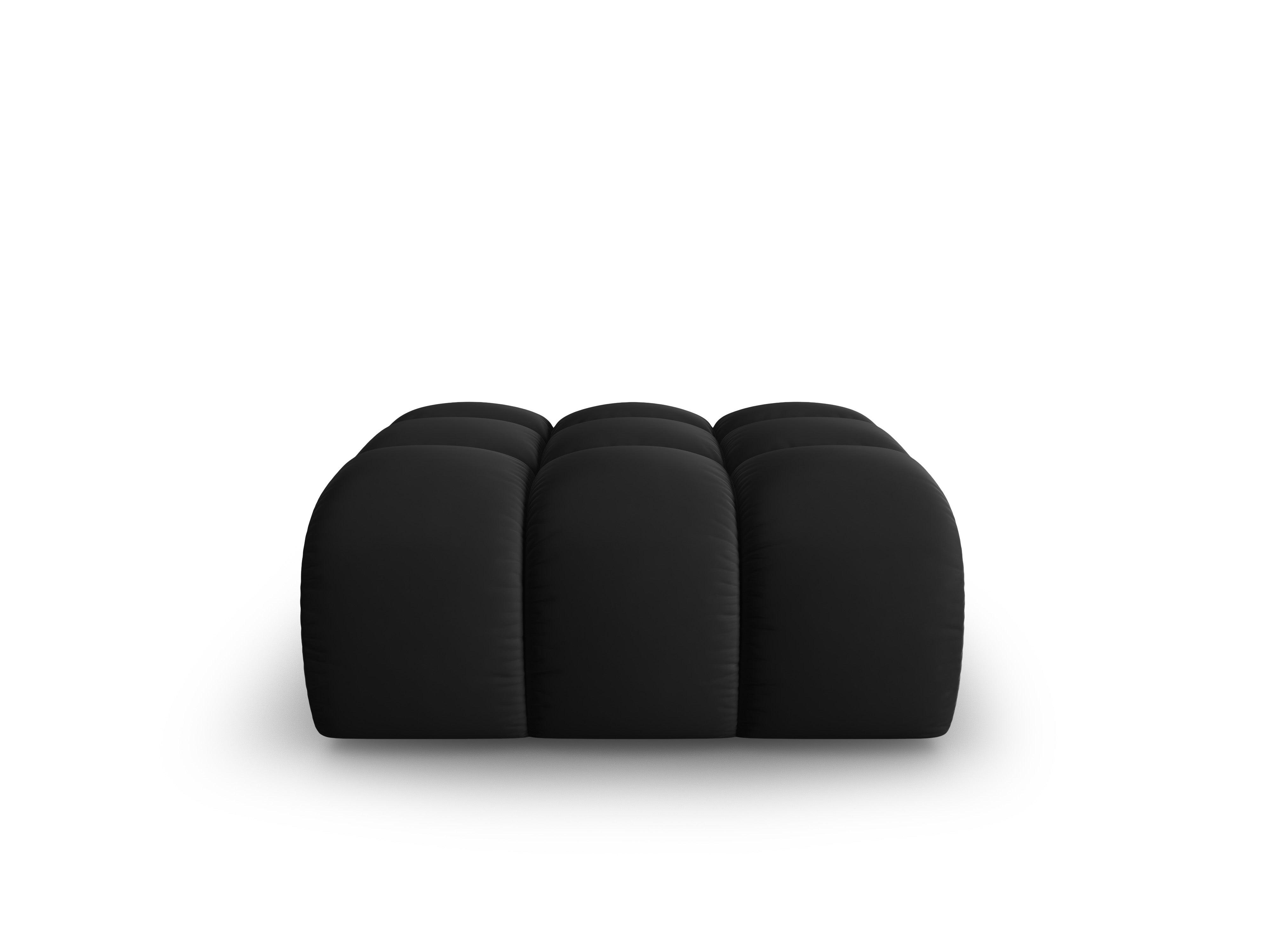 Puf aksamitny HALLEY czarny Windsor & Co Eye on Design