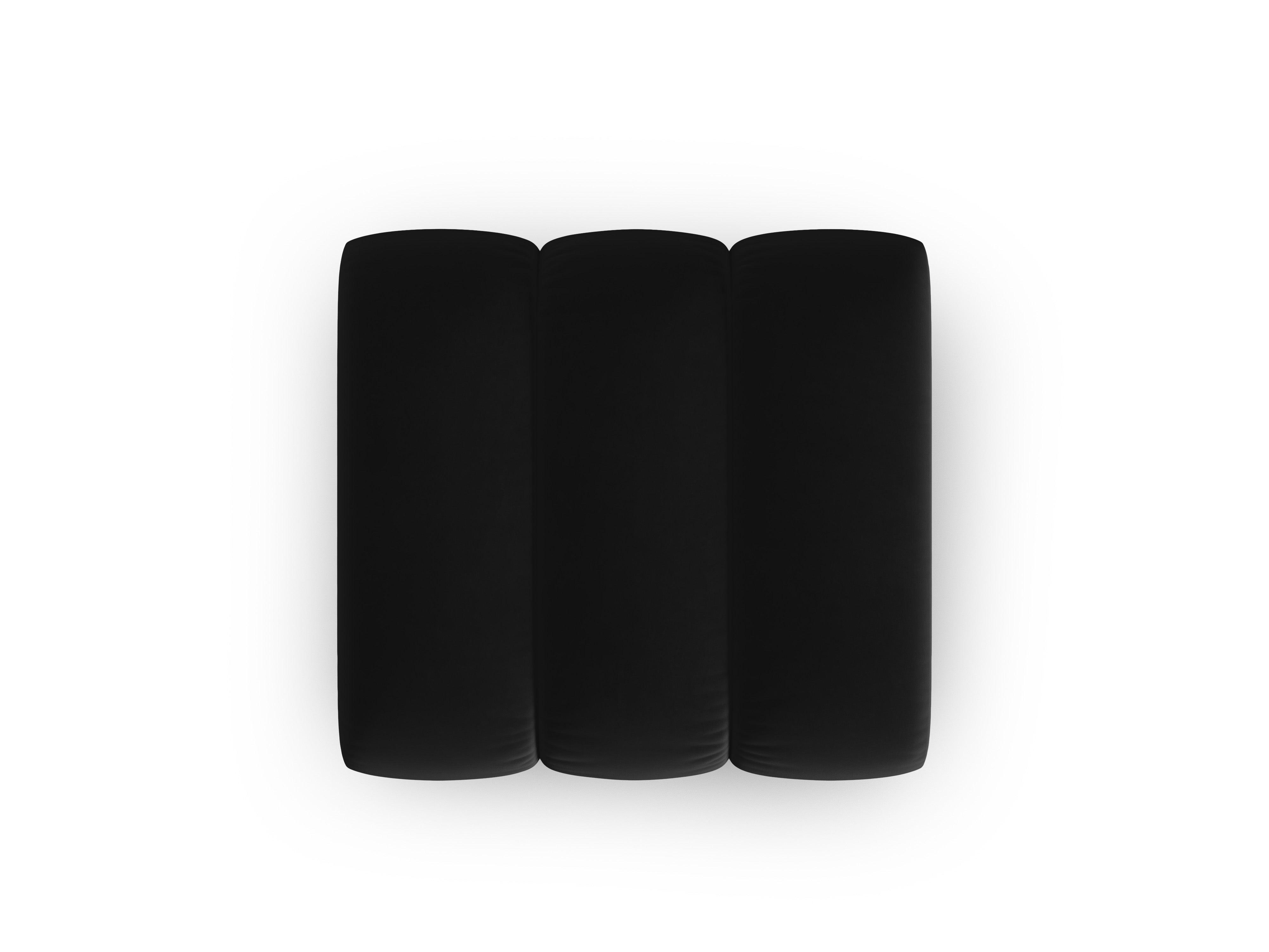 Puf aksamitny SKYLER czarny Interieurs 86 Eye on Design