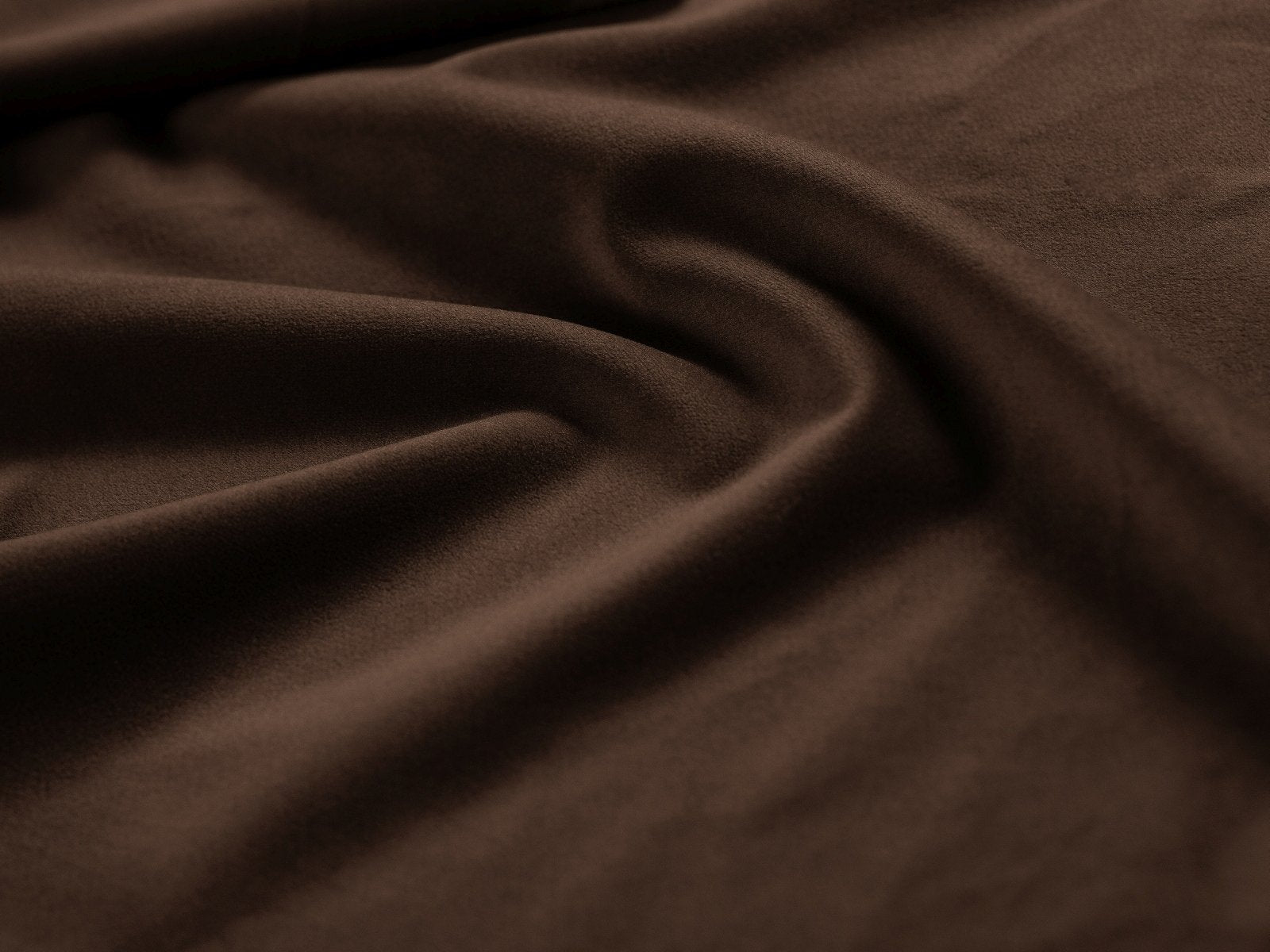 Rectangular Velvet Pouf GEORGIA Chocolate