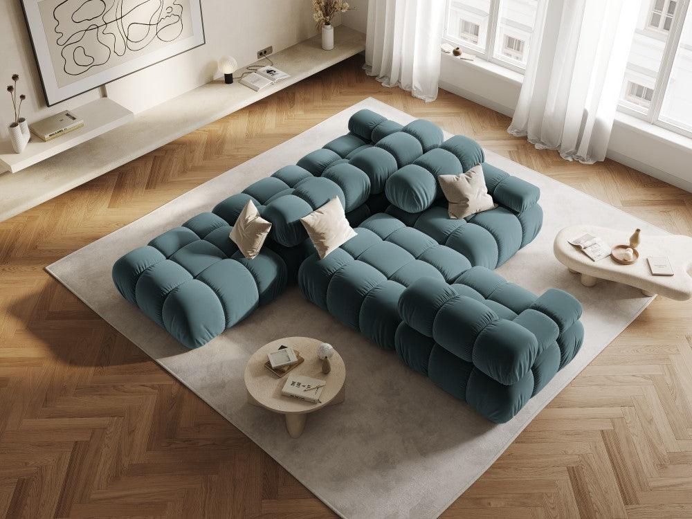 Puf / moduł aksamitny TROPEA petrol Milo Casa Eye on Design