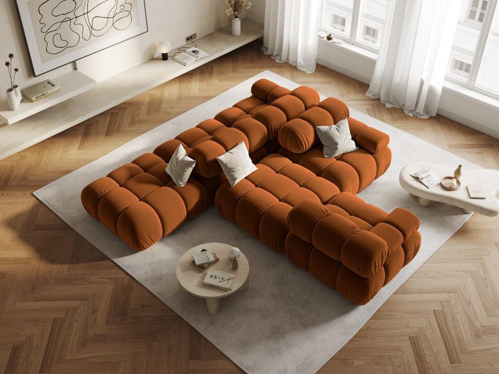 Puf / moduł aksamitny TROPEA terracotta Milo Casa Eye on Design
