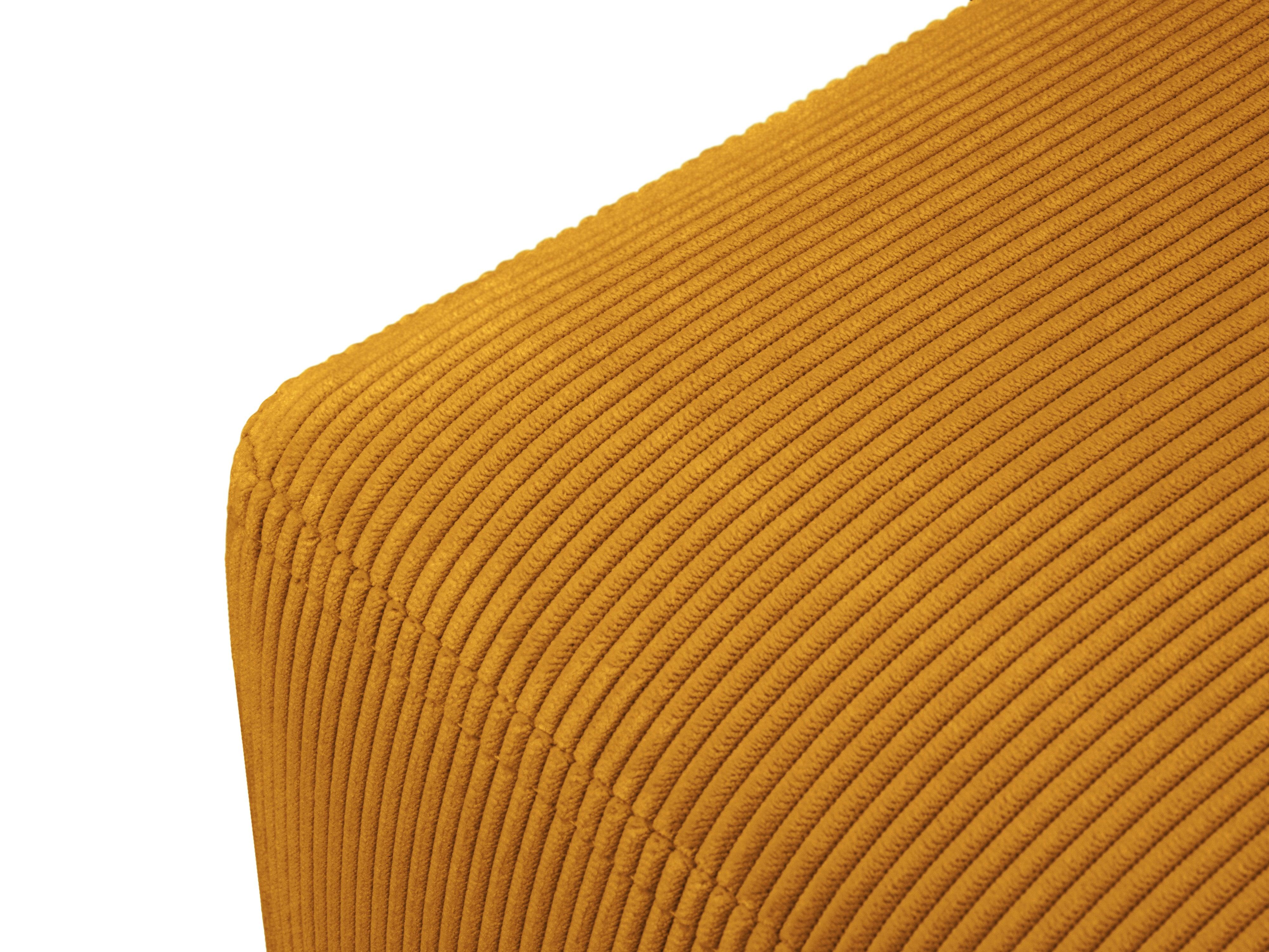 Puf sztruksowy ROSE żółty Mazzini Sofas Eye on Design