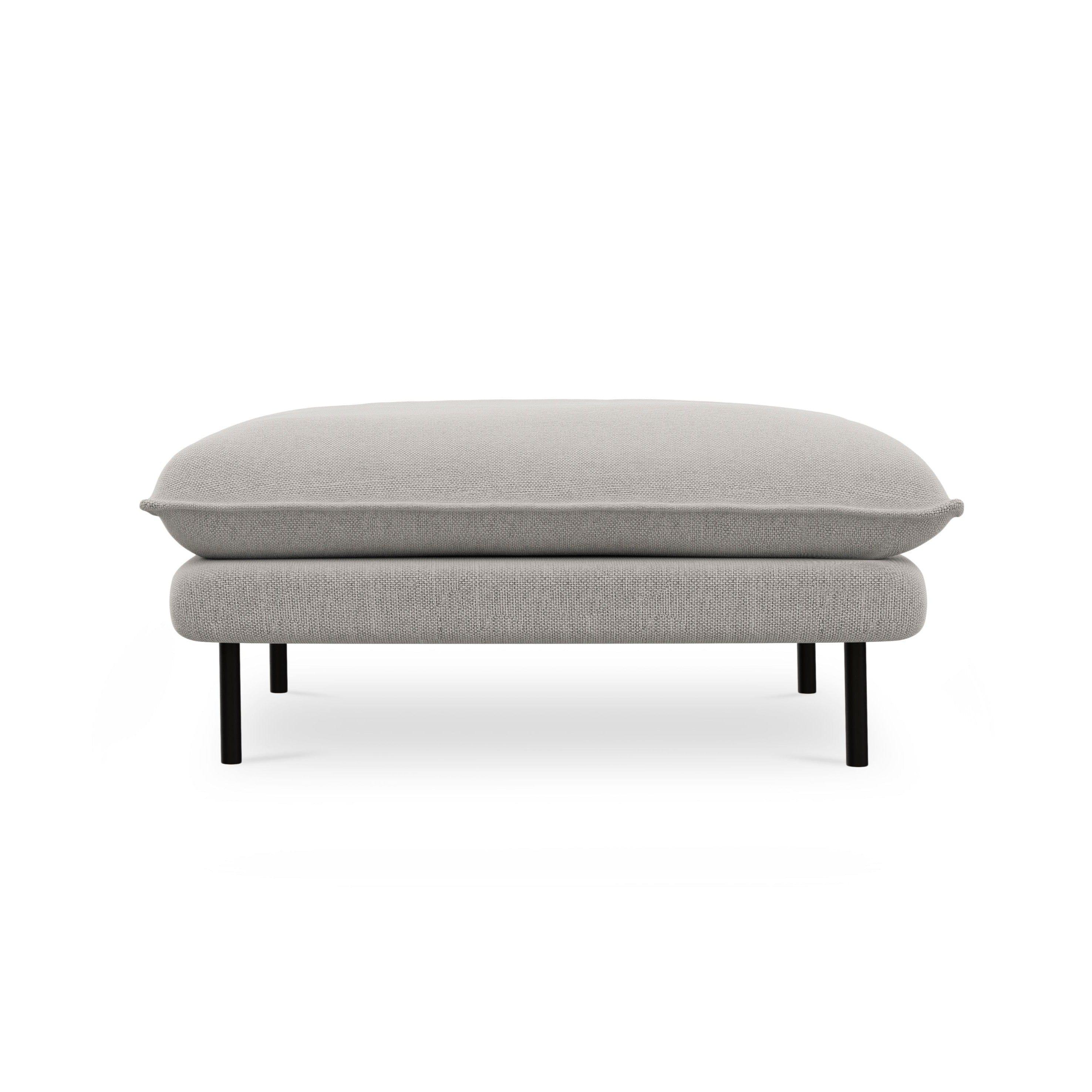 Puf VIENNA jasnoszary z czarną podstawą Cosmopolitan Design Eye on Design