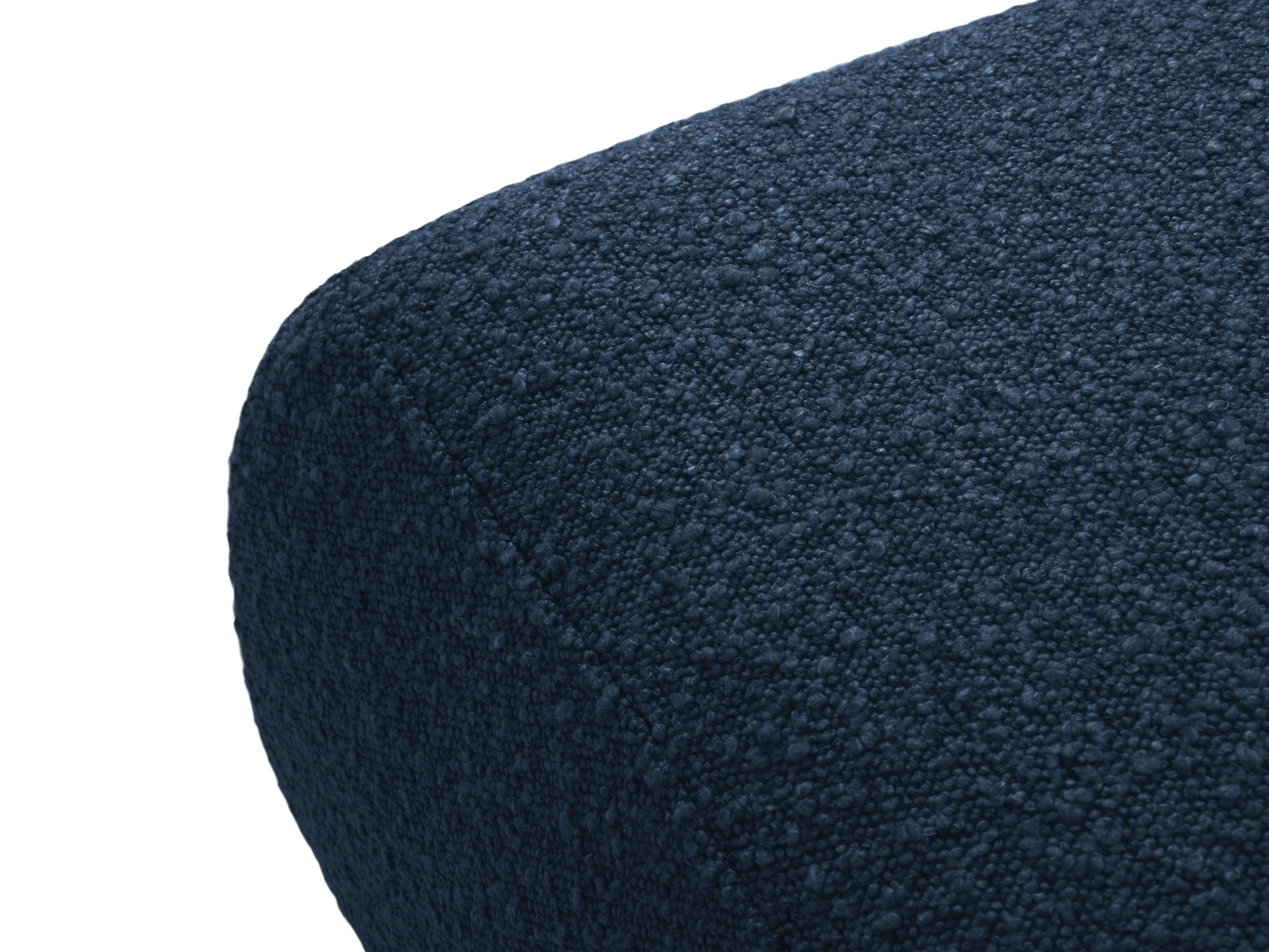 Puf w tkaninie boucle LOLA ciemnoniebieski Windsor & Co Eye on Design