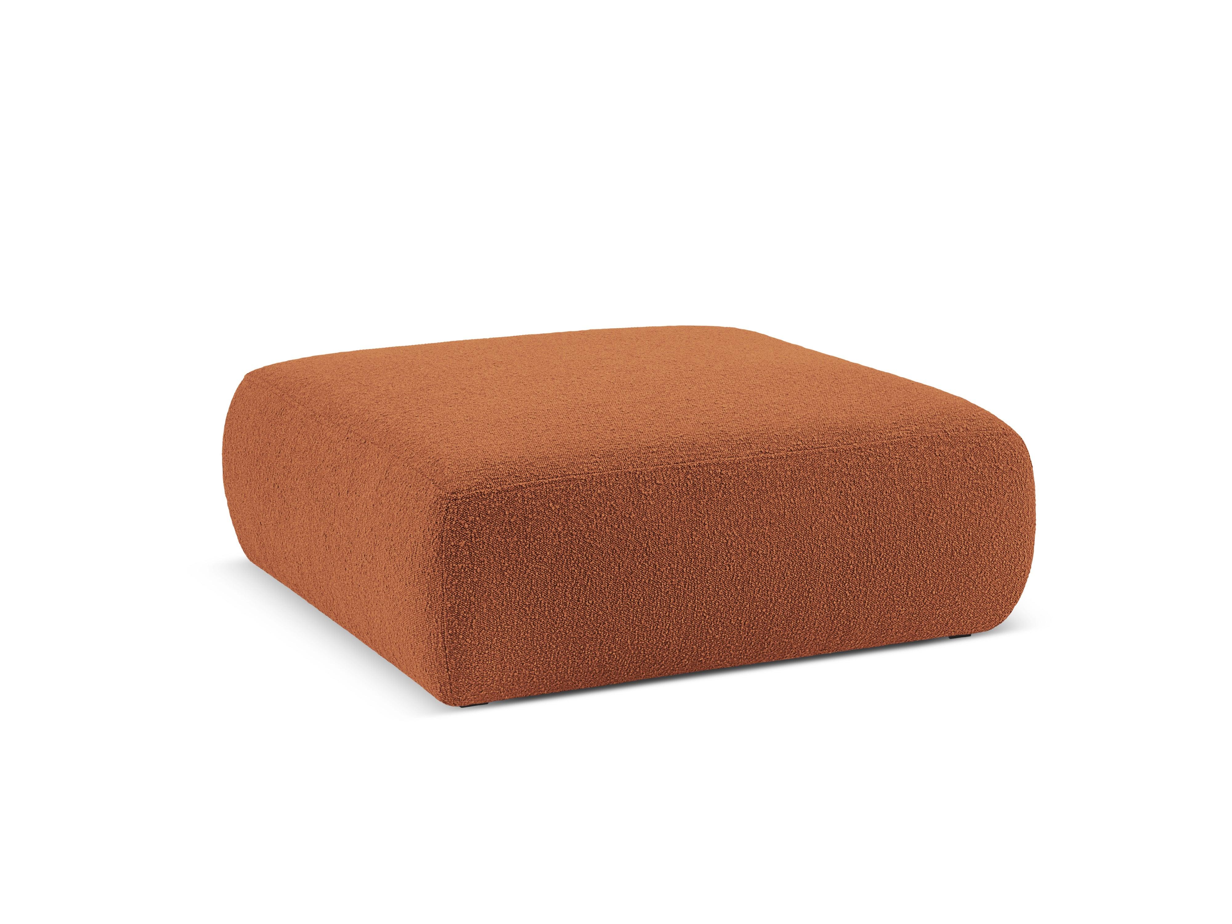 Puf w tkaninie boucle XL LOLA brązowy Windsor & Co Eye on Design