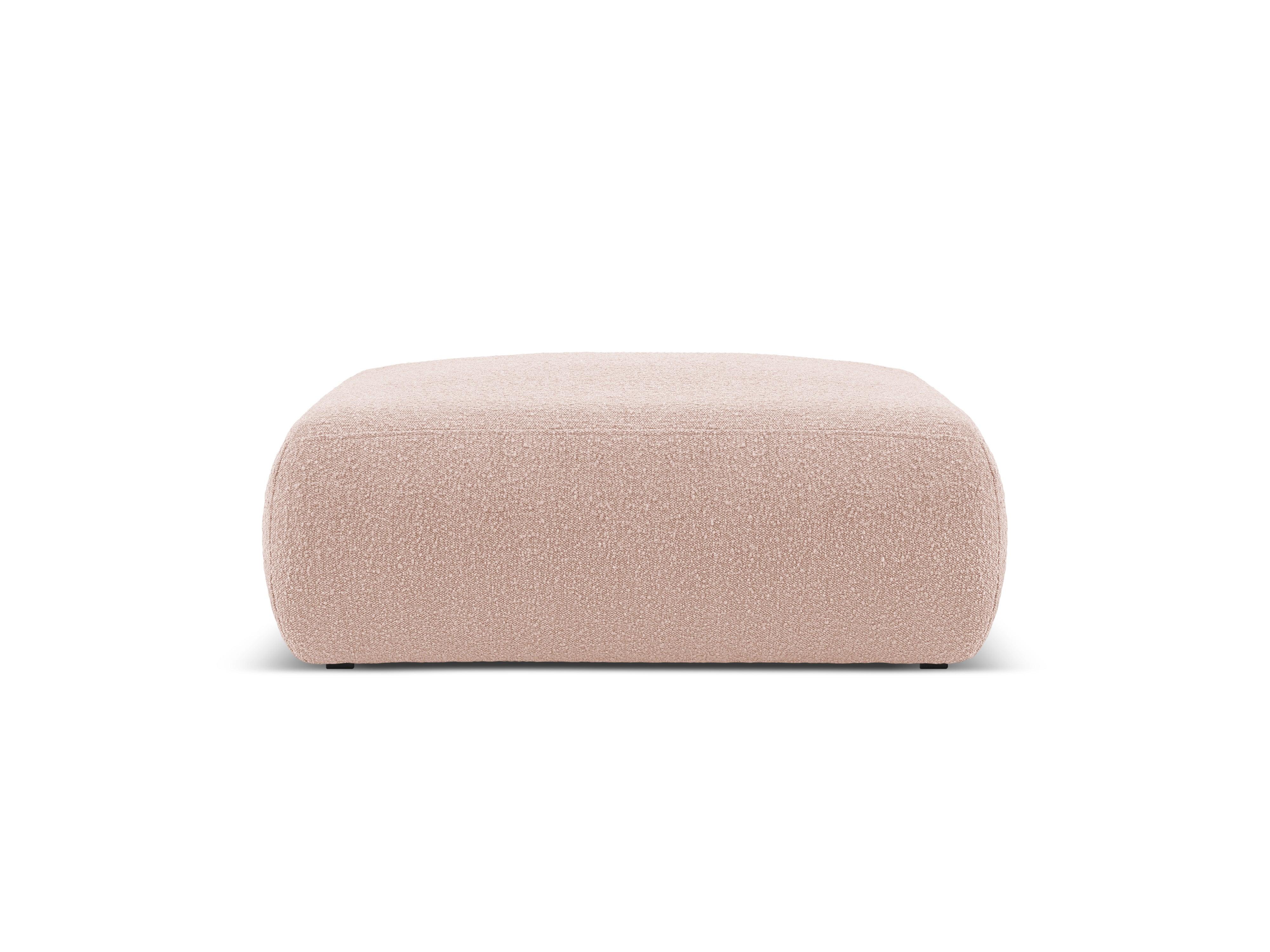 Puf w tkaninie boucle XL LOLA różowy Windsor & Co Eye on Design